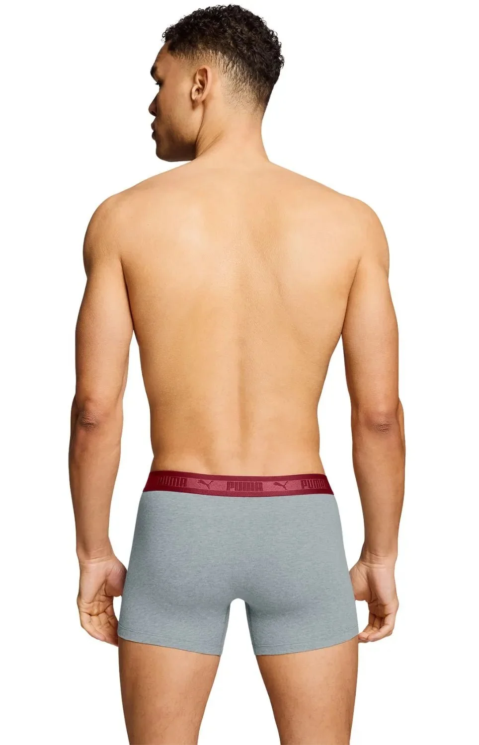 2-Pack Chromatic Waistband Boxer Briefs, Grey/Black/burgundy - Image 5