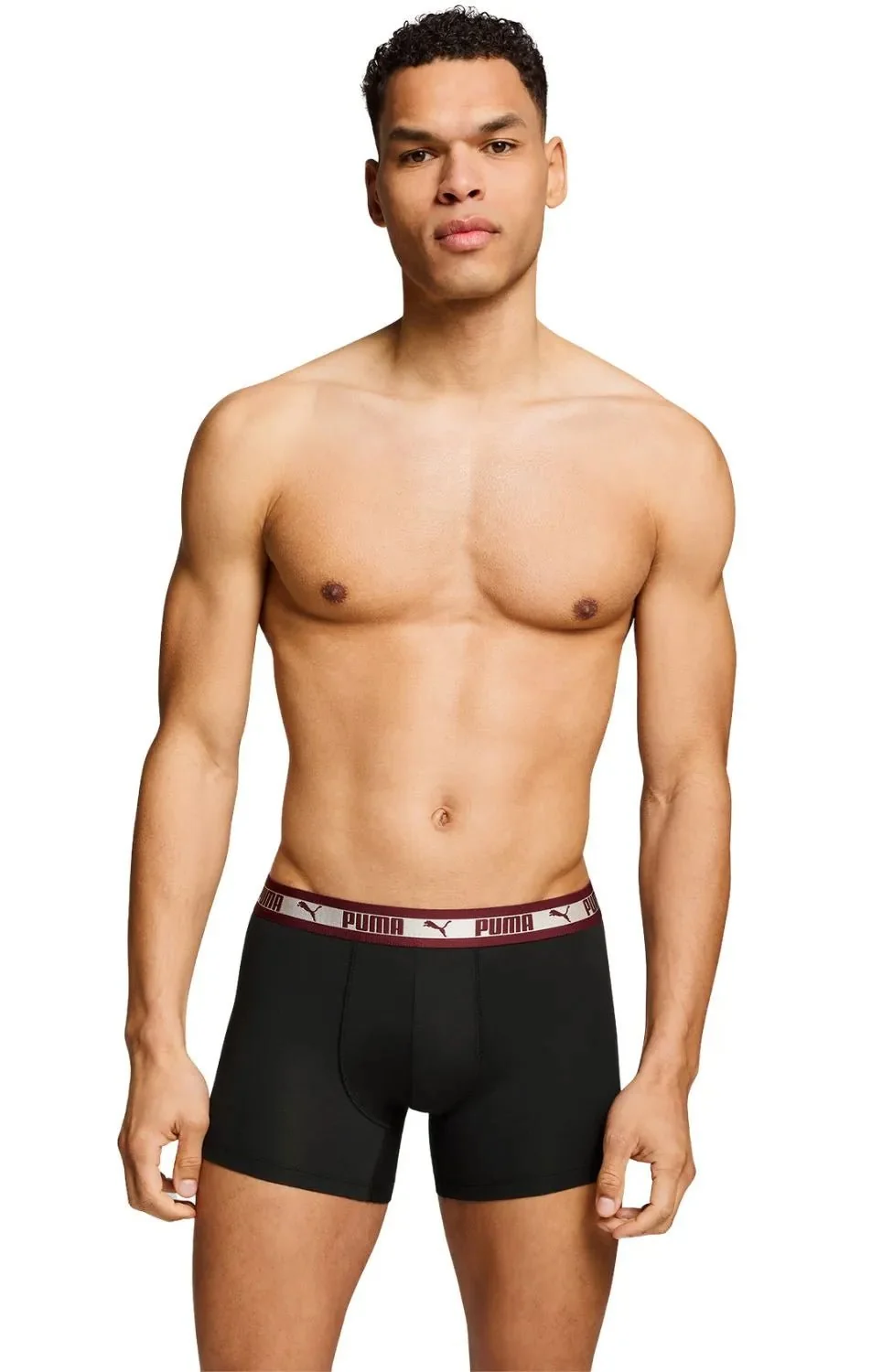 2-Pack Chromatic Waistband Boxer Briefs, Grey/Black/burgundy - Image 6