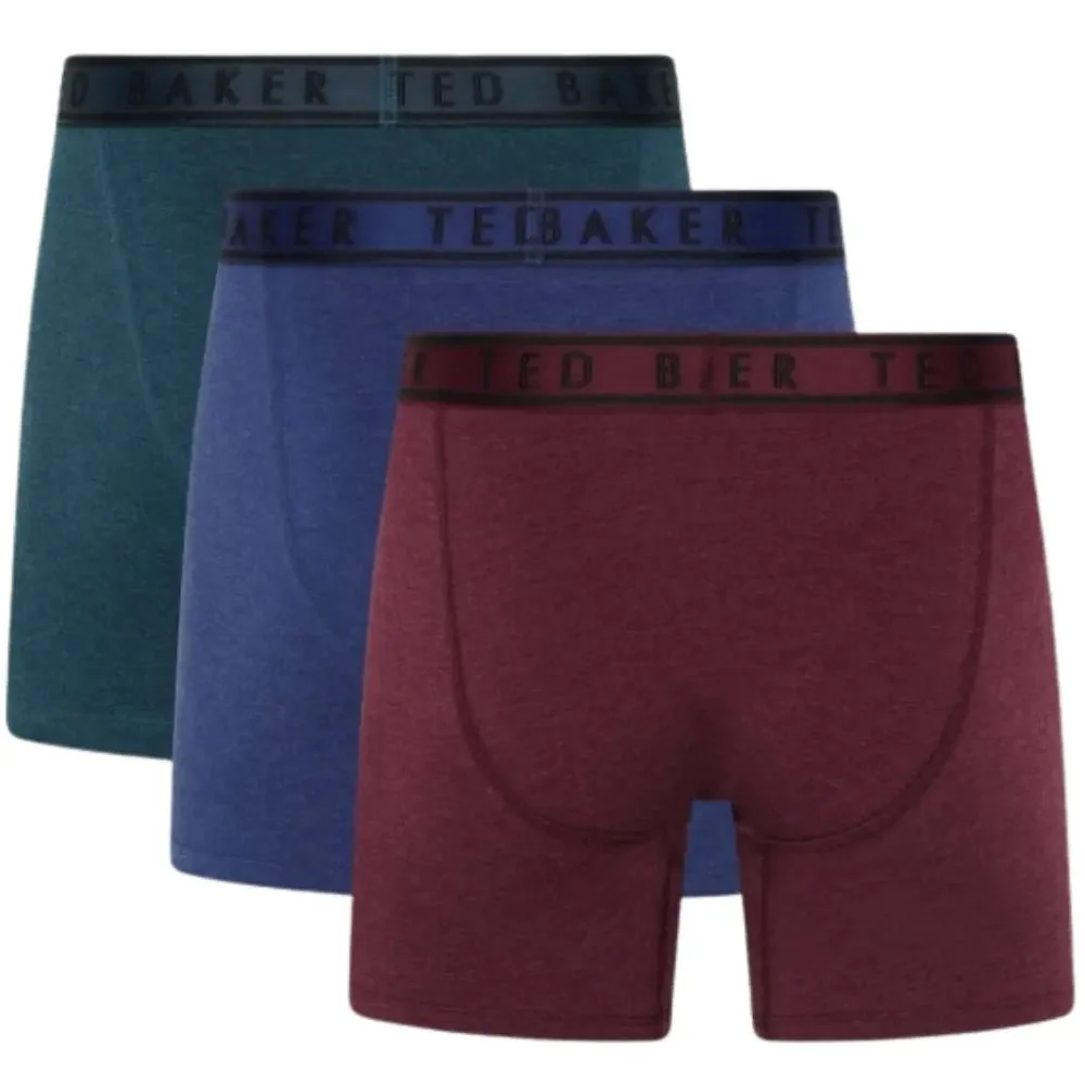 3-Pack Coloured Boxer Briefs, Blue/Pool/Burgundy - Image 6