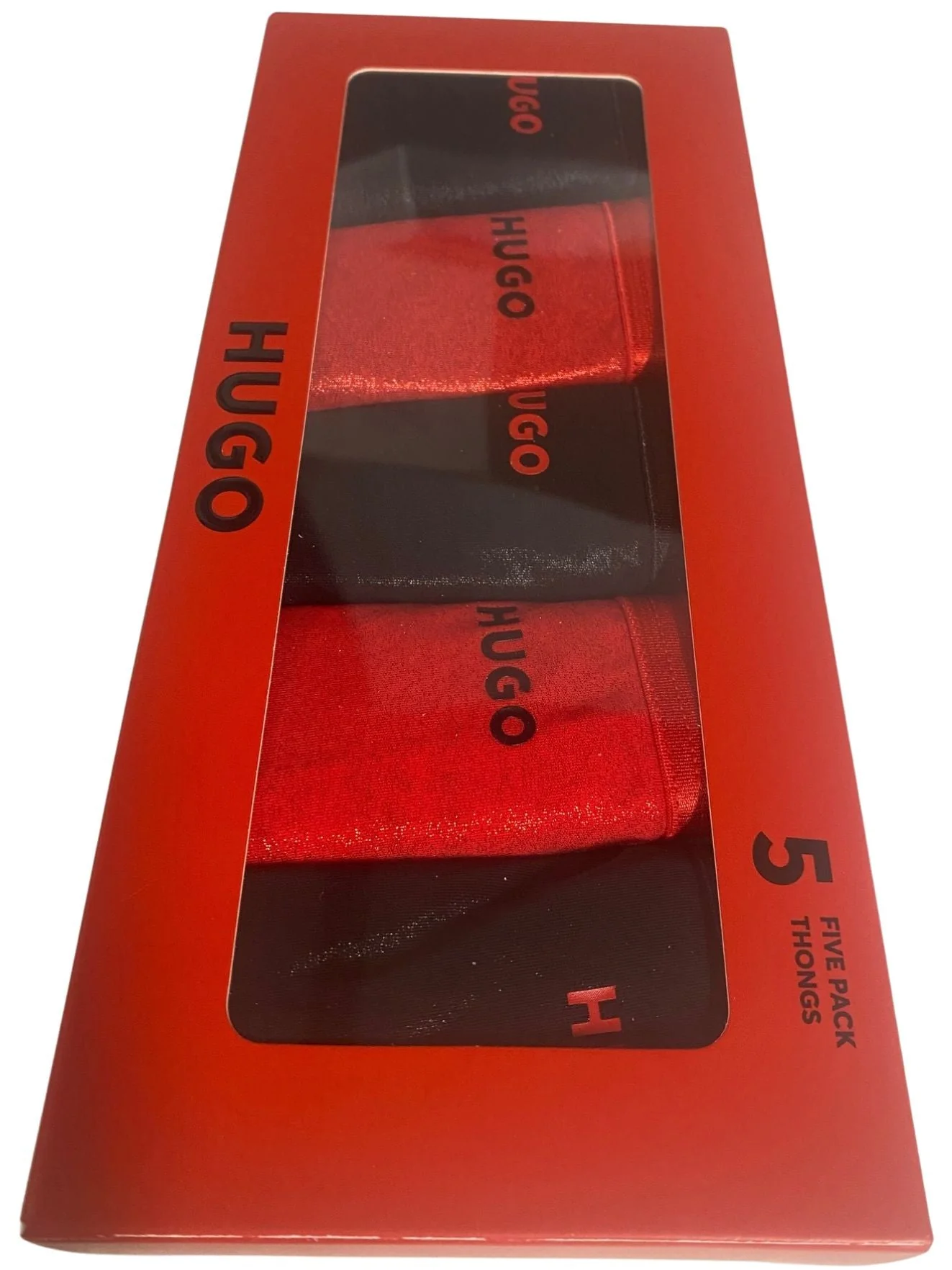 5-Pack Classic Logo Strings Gift Set, Black/Red - Image 2