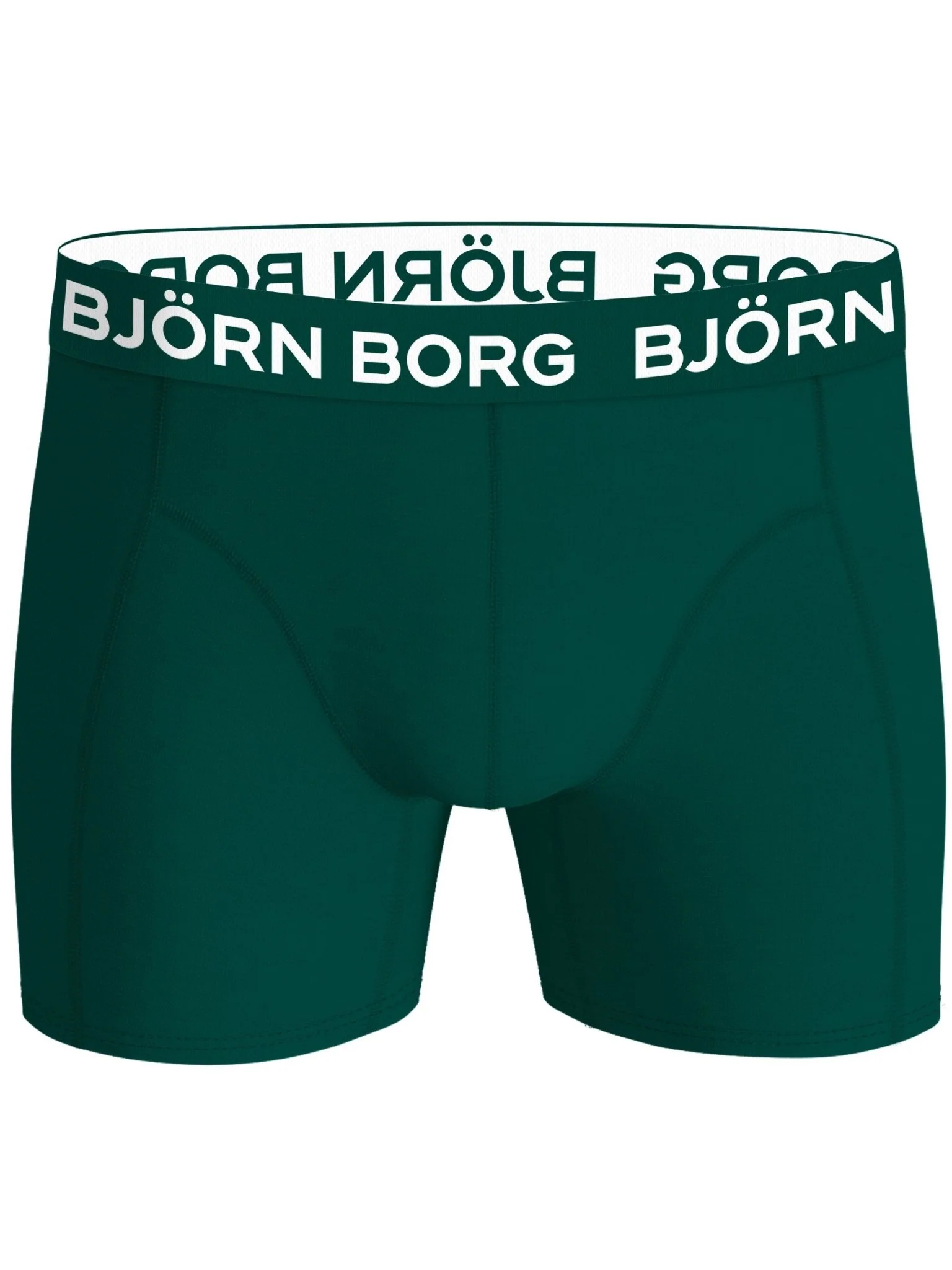 2-Pack Leaf Silhouette Bamboo Boxer Briefs, Black/Green - Image 2