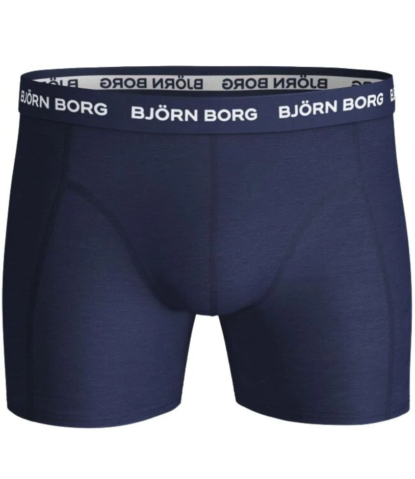3-Pack Classic Logo Boxer Trunks, Blue Mix - Image 2