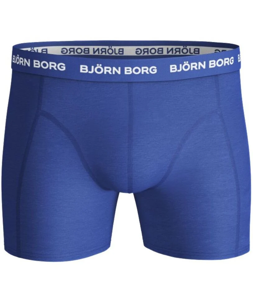 3-Pack Classic Logo Boxer Trunks, Blue Mix - Image 3