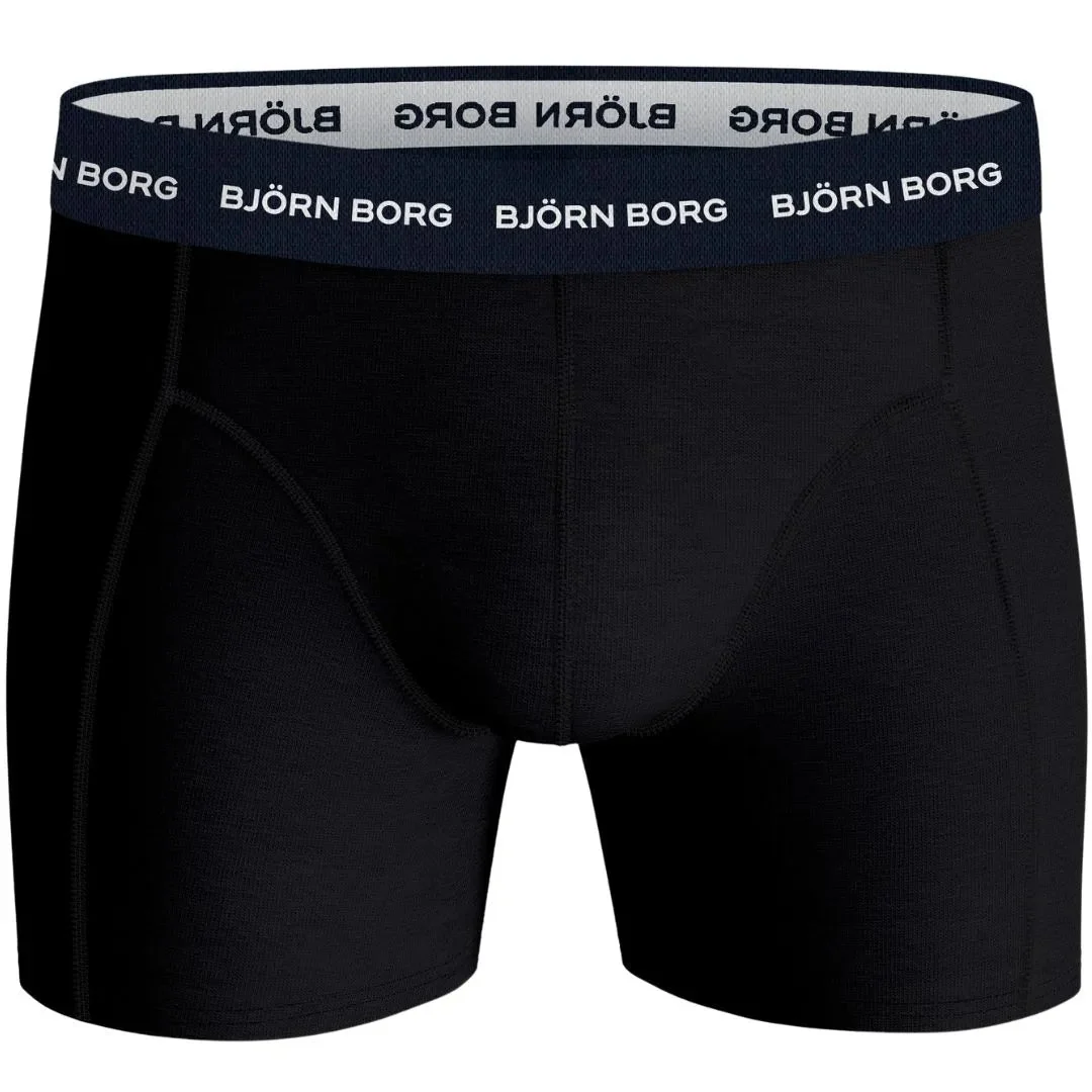 3-Pack Contrast Waistband Boxer Briefs, Black w/ red/blue/navy - Image 4