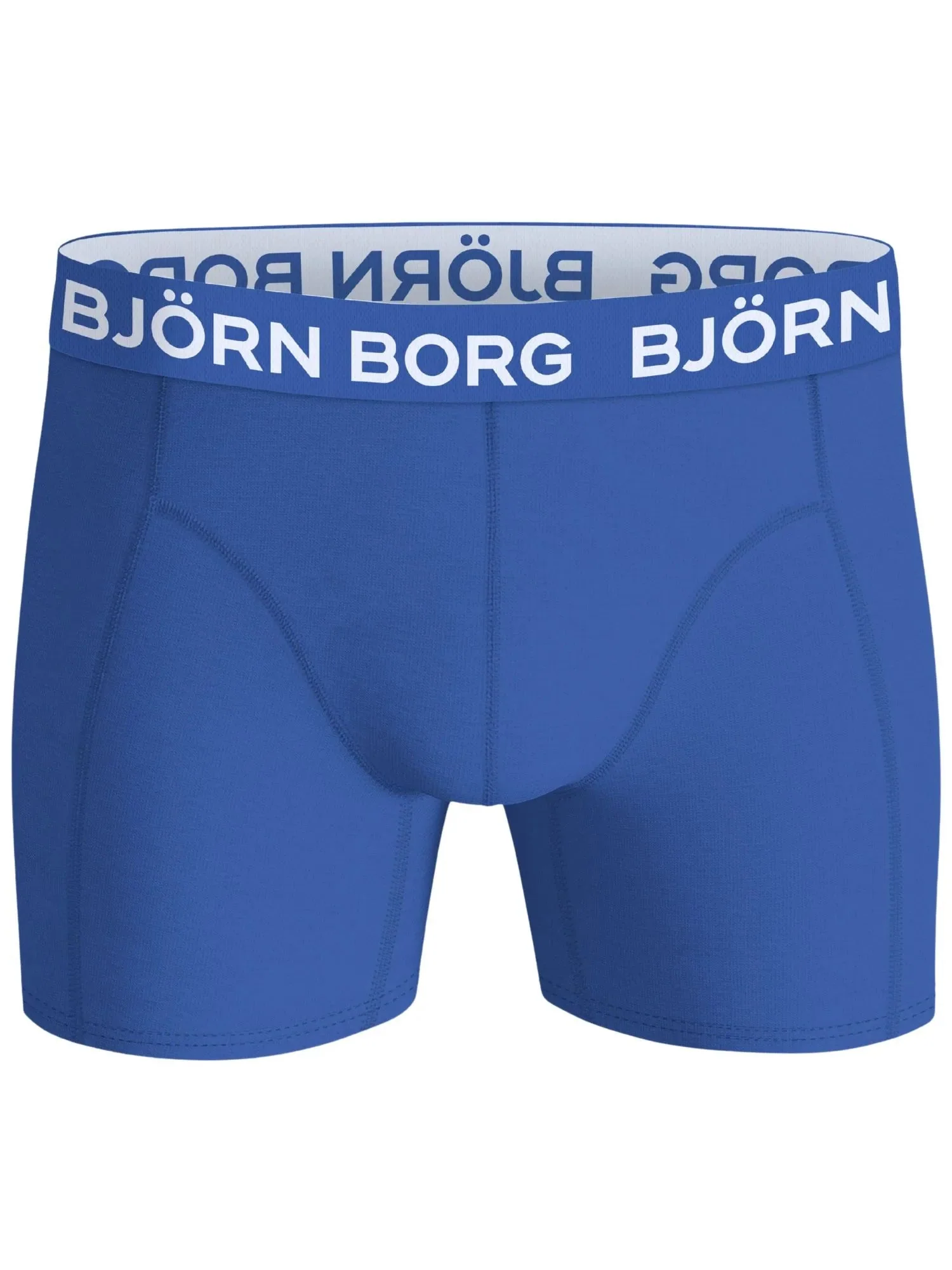3-Pack Logo Solids Boxer Briefs, Blue/Orange/Khaki - Image 2
