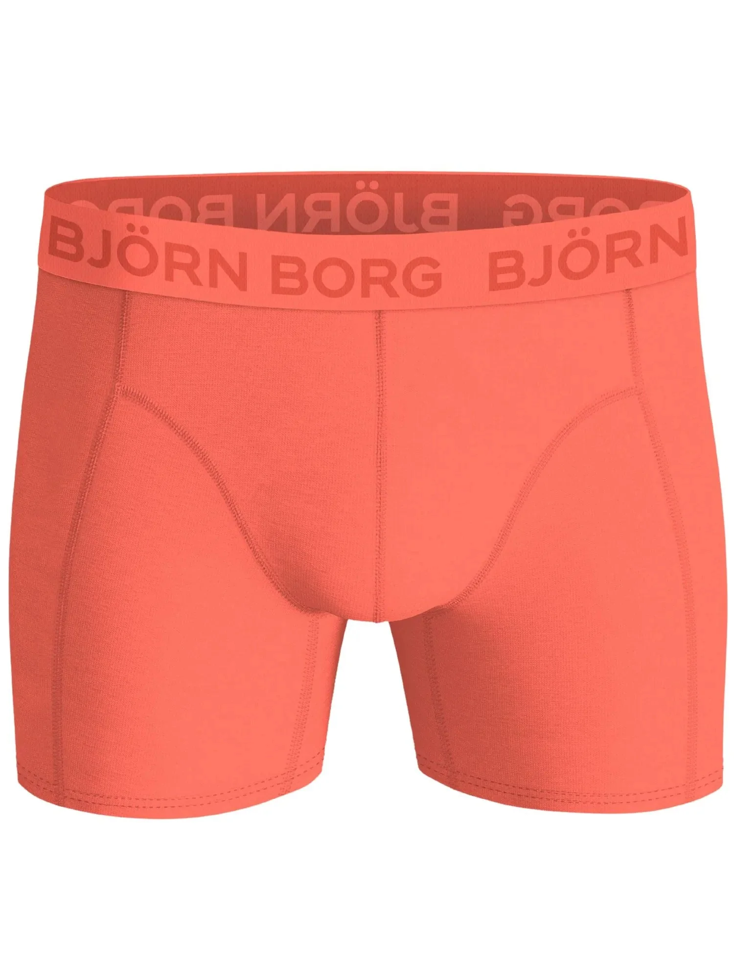 3-Pack Logo Solids Boxer Briefs, Blue/Orange/Khaki - Image 3