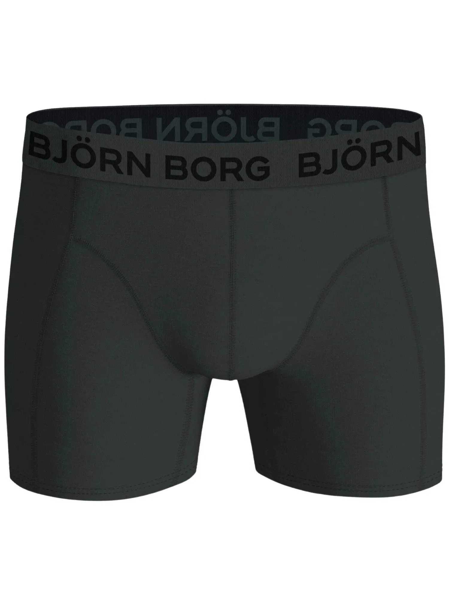 3-Pack Logo Solids Boxer Briefs, Blue/Orange/Khaki - Image 4