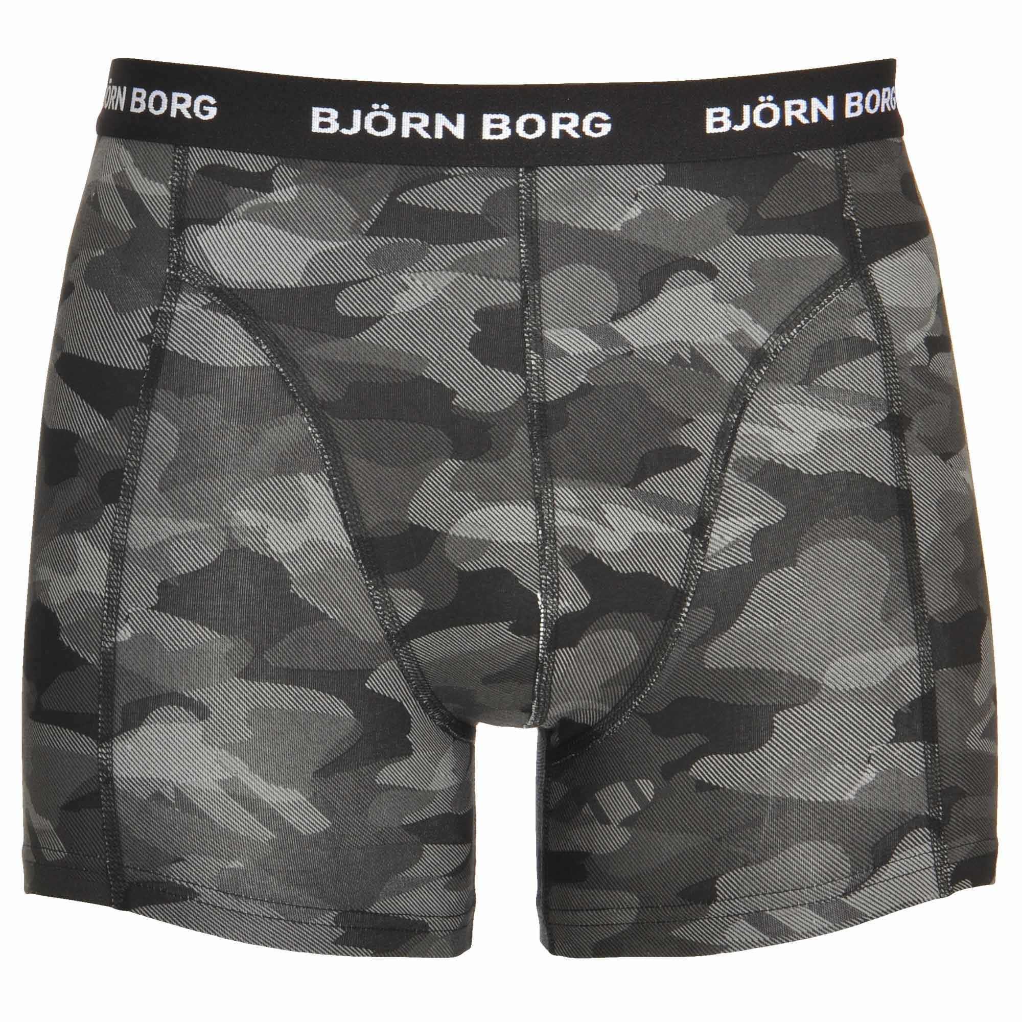 3 Pack Shadeline Shorts, Black / Camo Print / Grey - Image 3