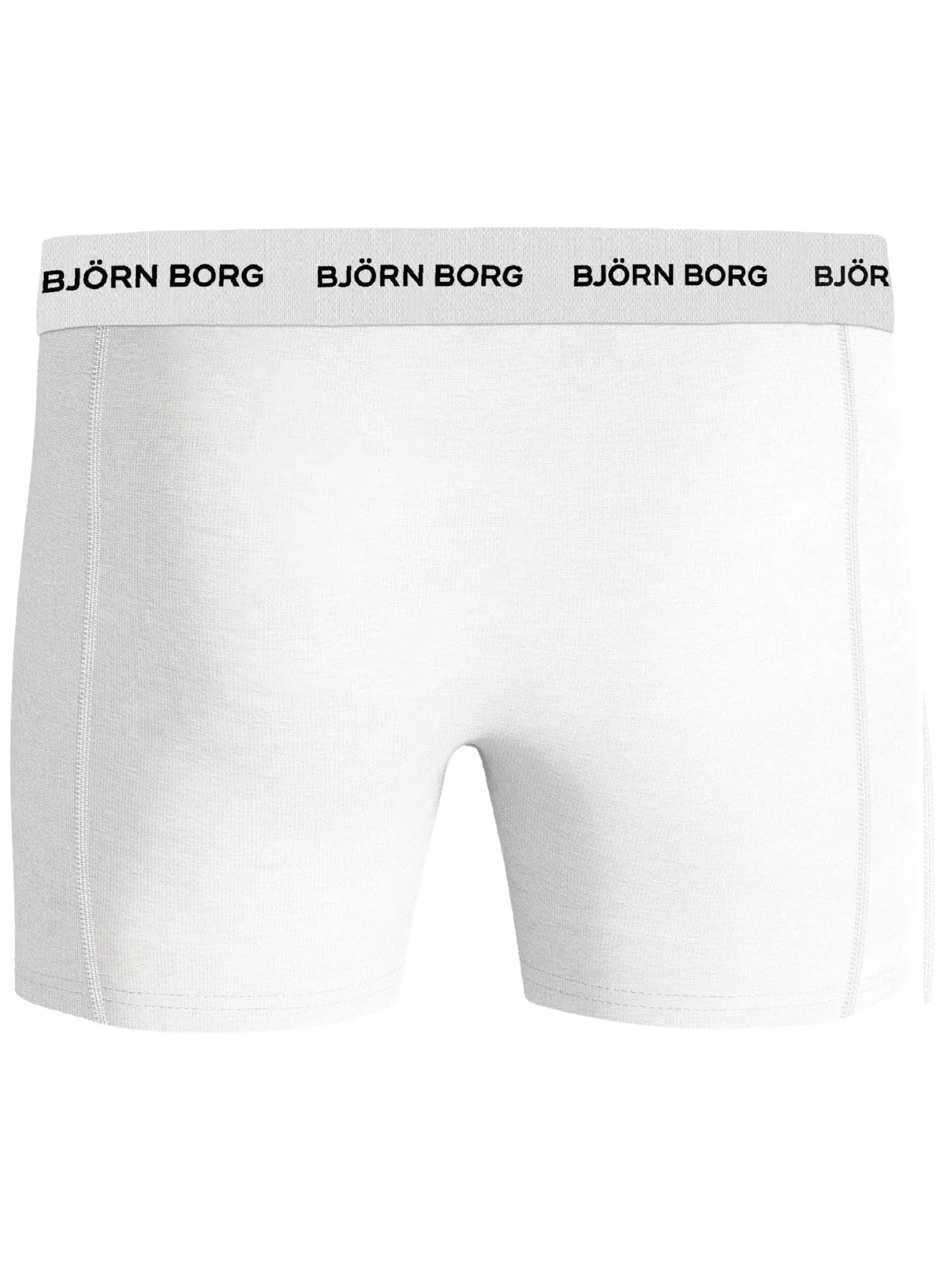 3-Pack White Waistband Boxer Briefs, Black/White/Grey - Image 6