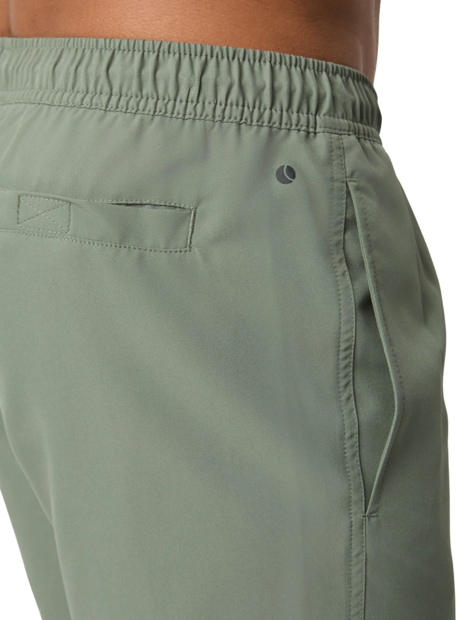 Borg Logo Swim Shorts, Agave Green - Image 3