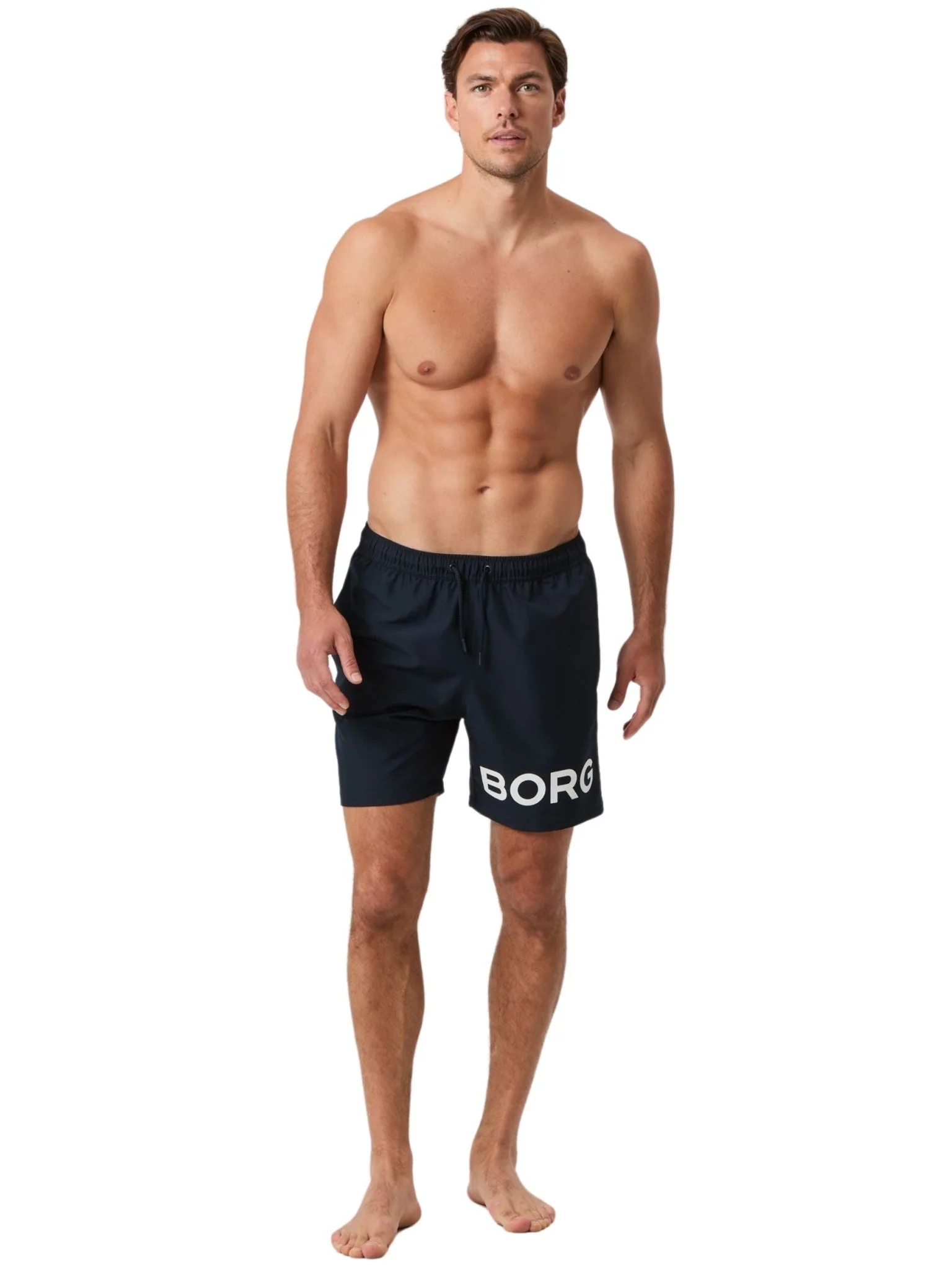 Borg Logo Swim Shorts, Nightsky - Image 2