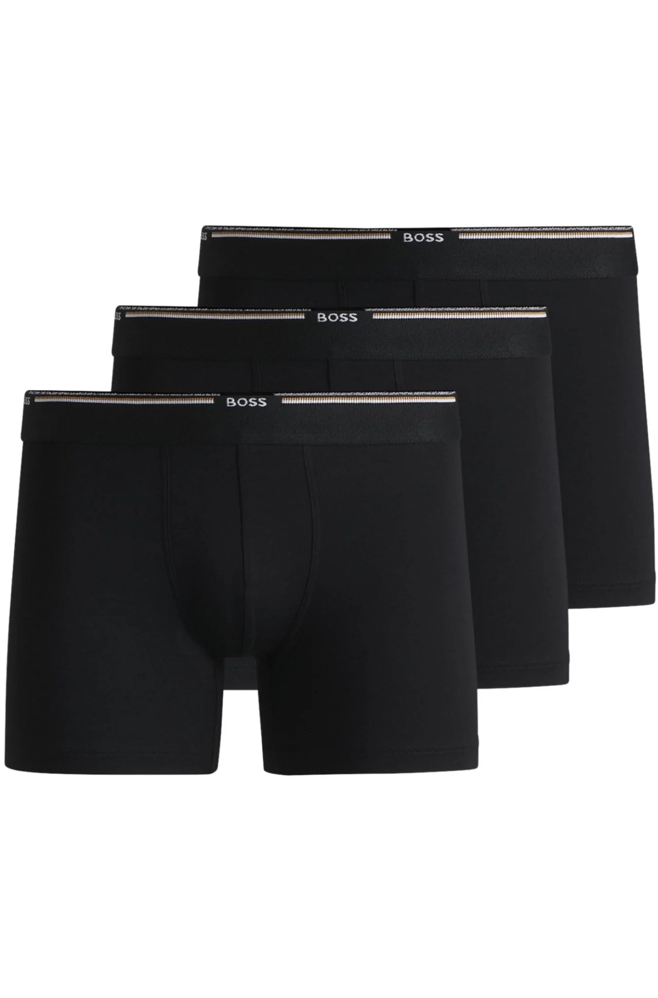 3-Pack Bamboo Boxer Briefs, Black