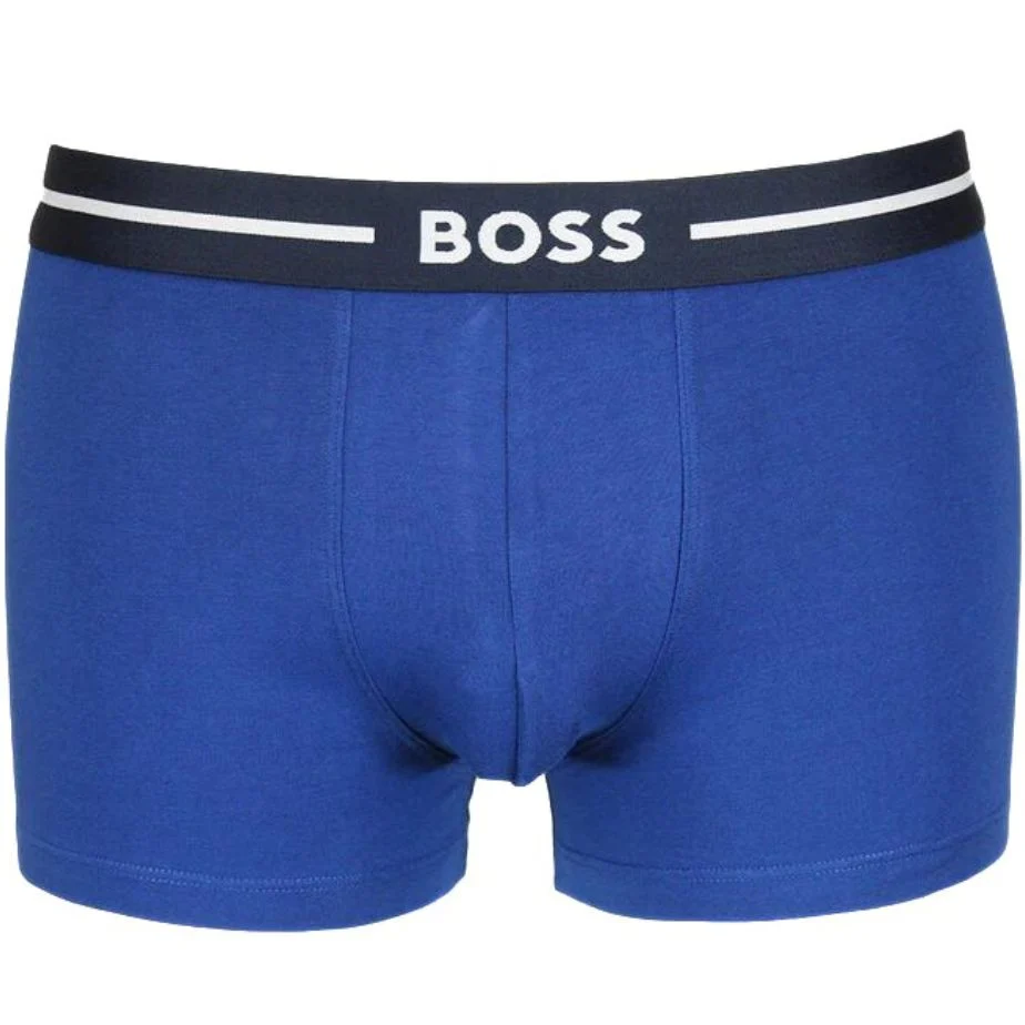 3-Pack Bold Logo Boxer Trunks, Blue Combination - Image 3