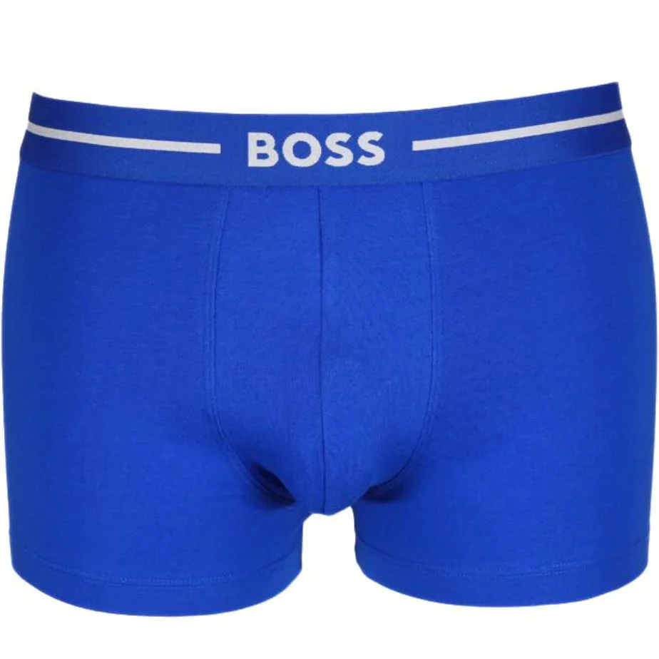 3-Pack Bold Logo Boxer Trunks, Blue Combination - Image 4