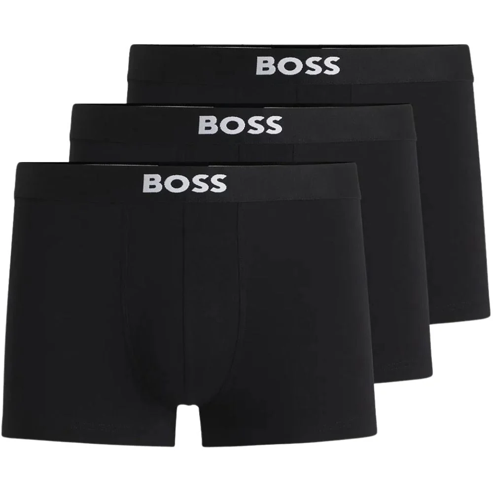3-Pack Icon Boxer Trunks, Black