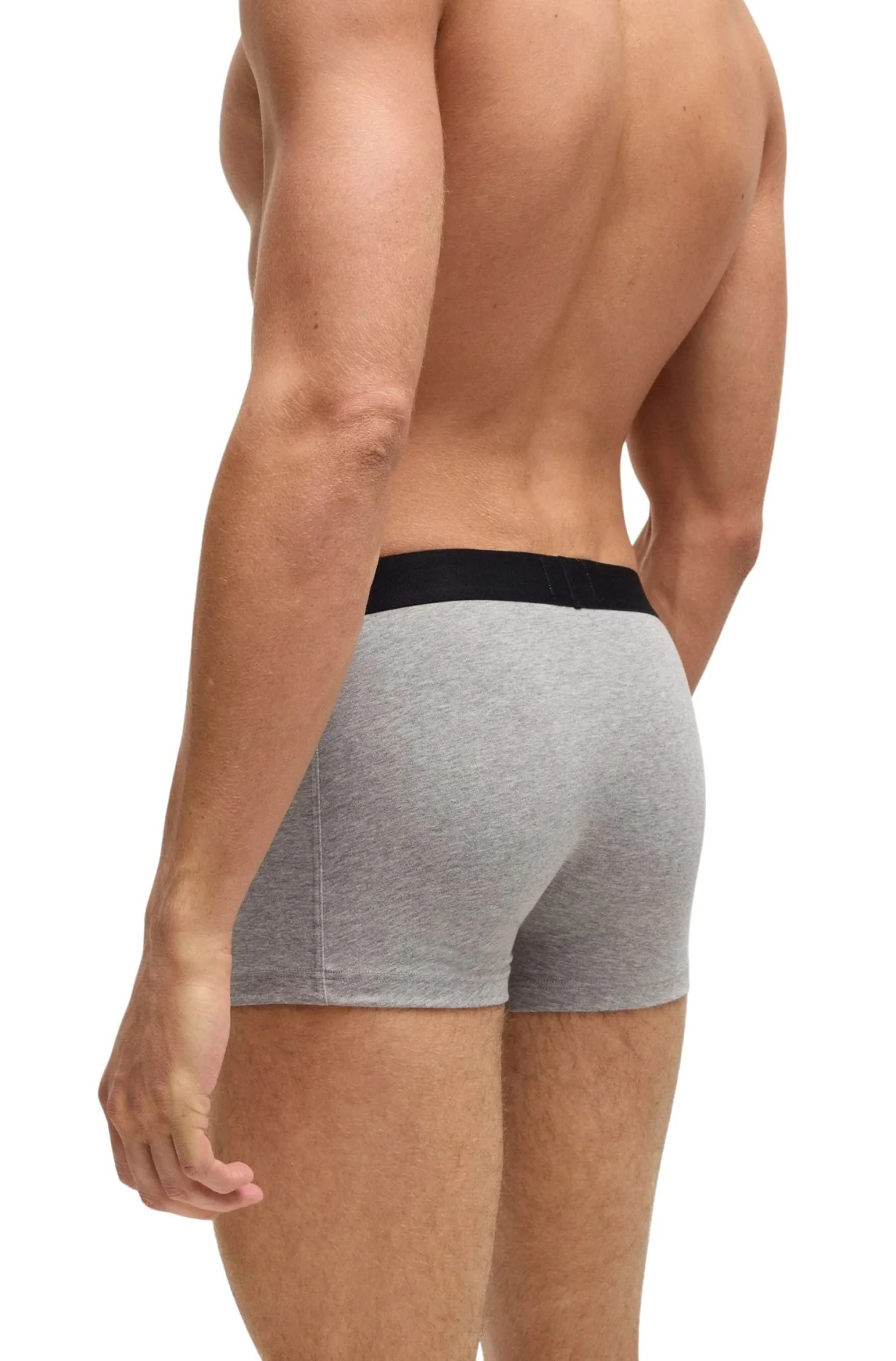 3-Pack Icon Boxer Trunks, Black/White/Grey - Image 3