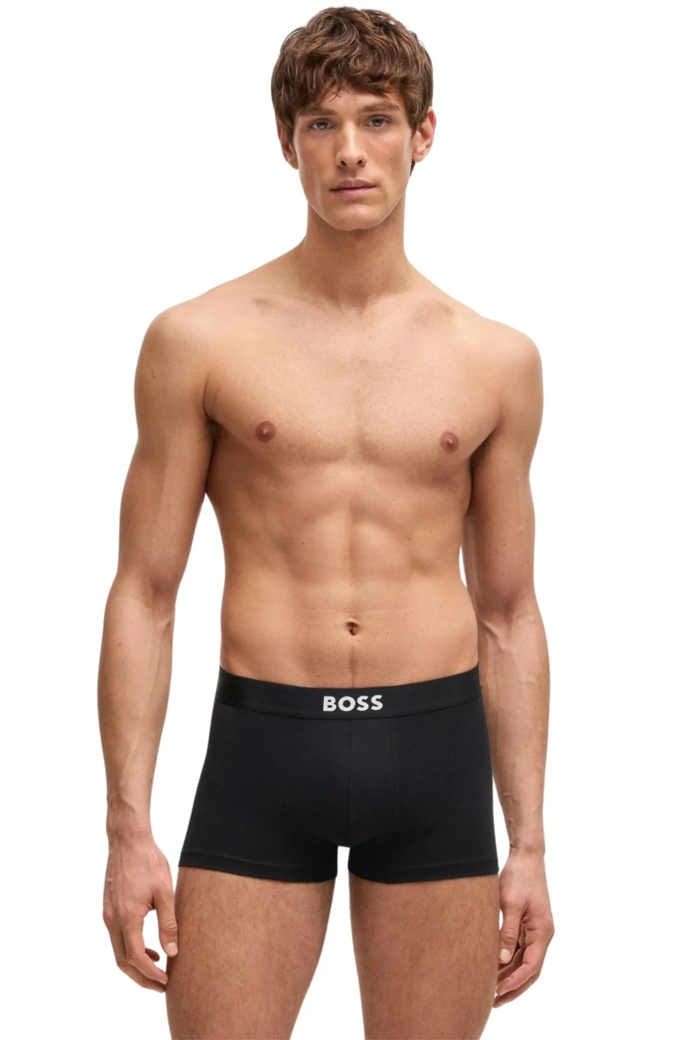 3-Pack Icon Boxer Trunks, Black/White/Grey - Image 5