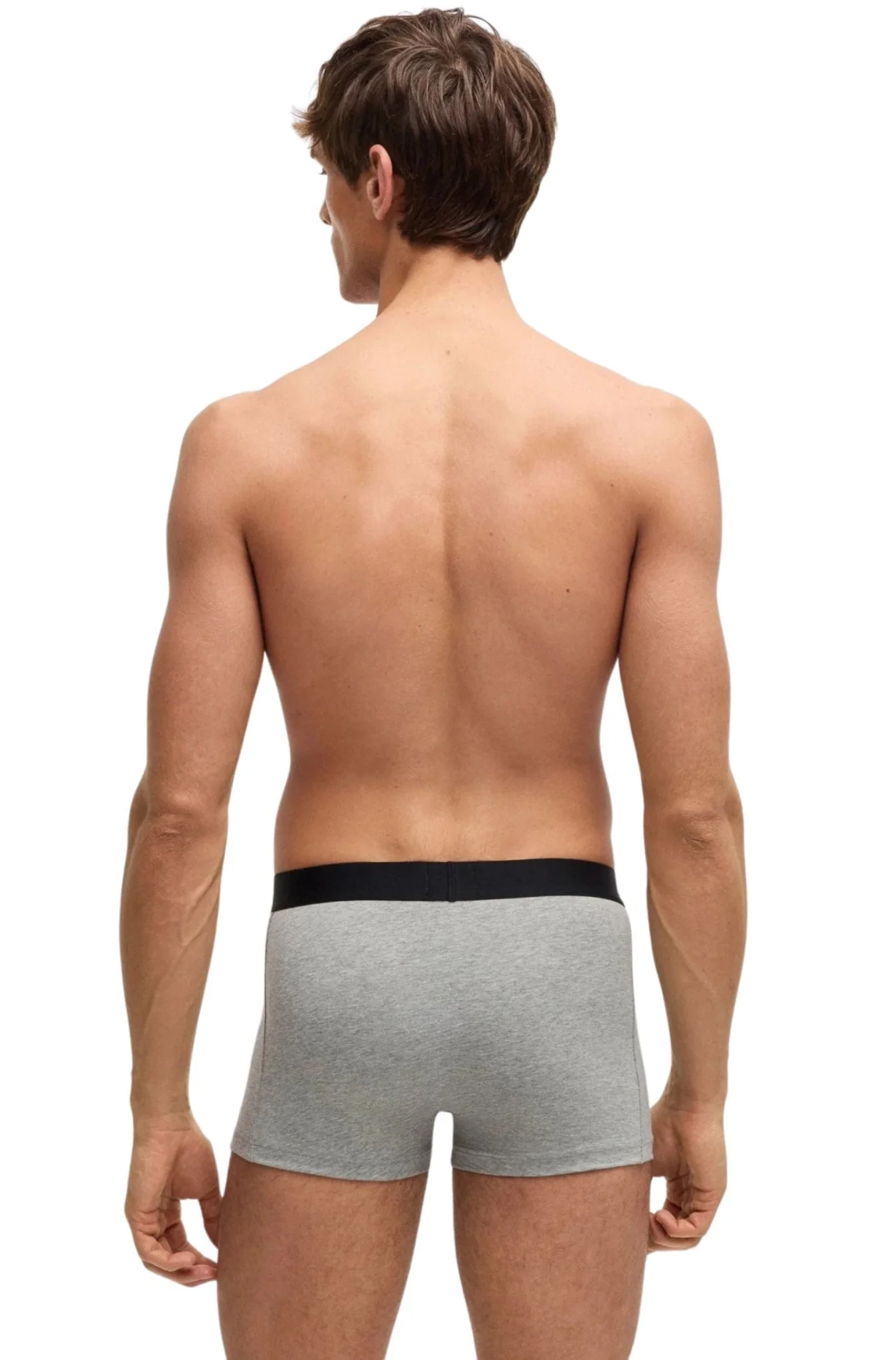 3-Pack Icon Boxer Trunks, Black/White/Grey - Image 6