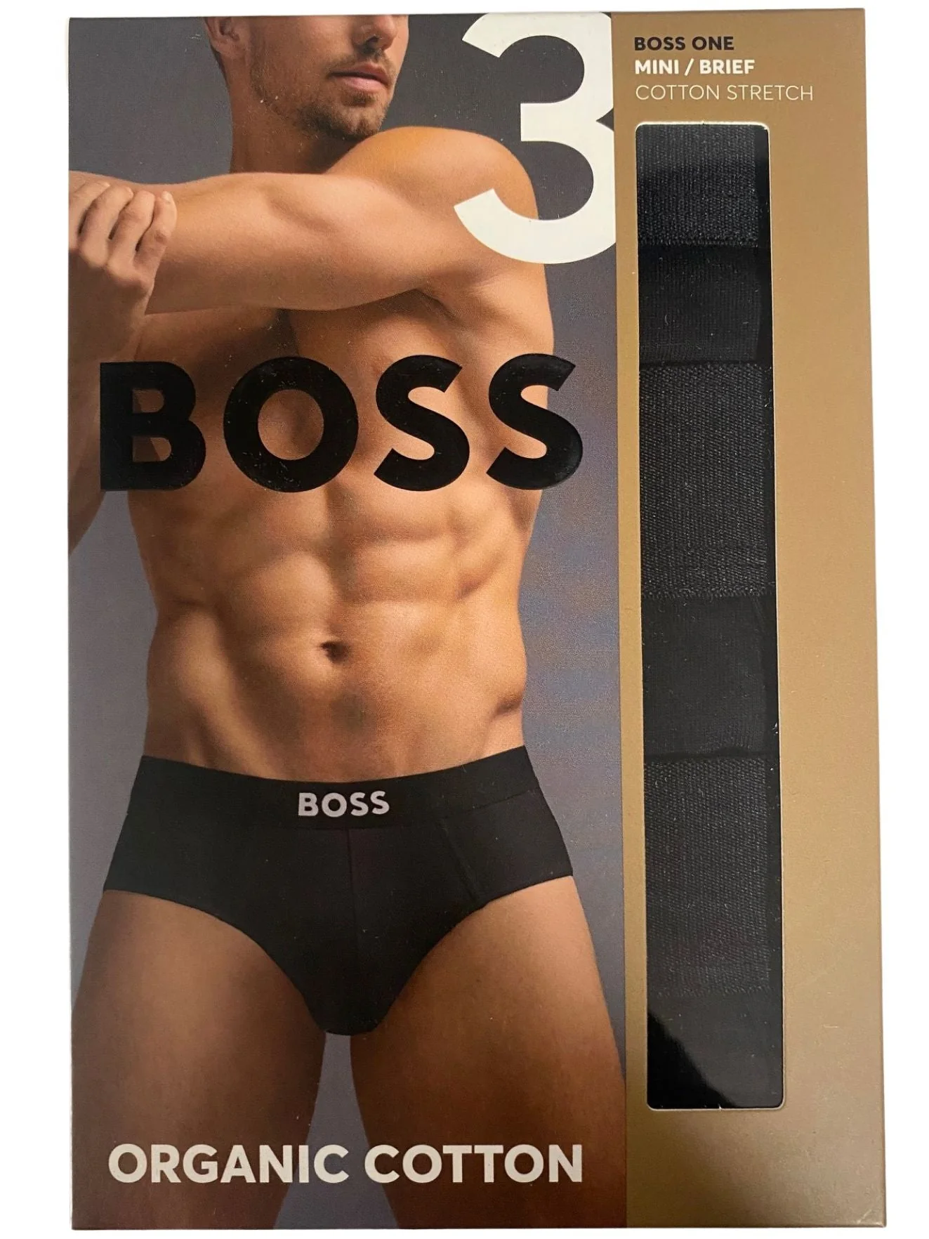 3-Pack Icon Men's Briefs, Black - Image 10