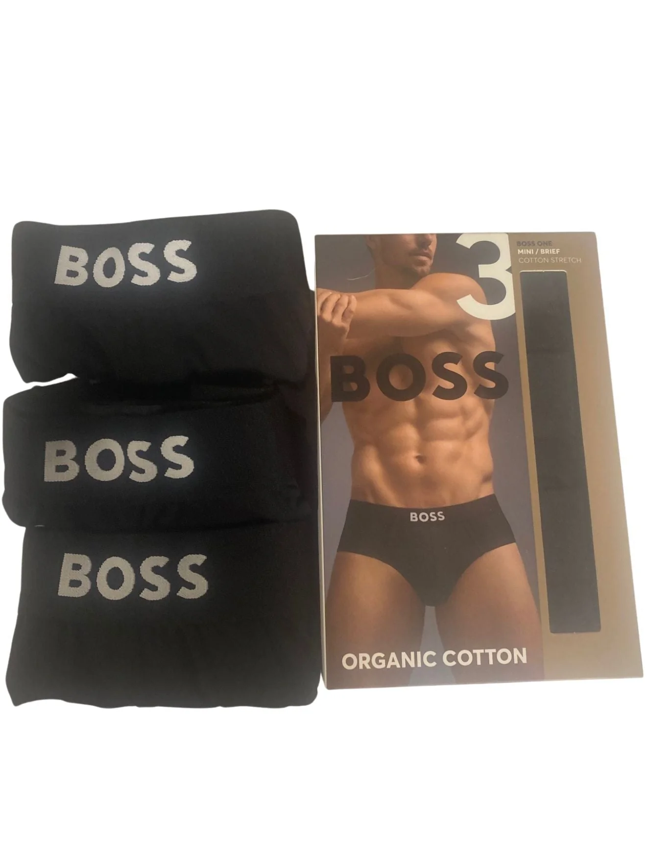 3-Pack Icon Men's Briefs, Black - Image 3