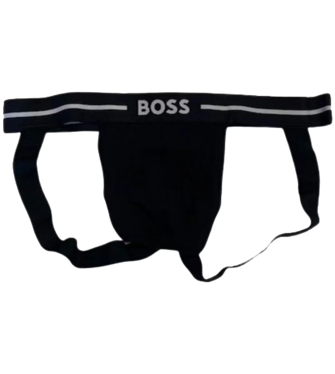 3-Pack Power Contrast Waistband Jockstraps, Black w/ khaki/white - Image 9