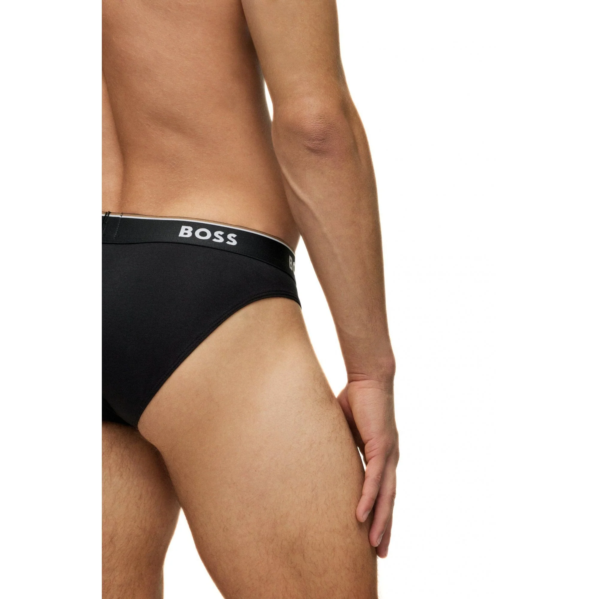 3-Pack Power Logo Briefs, Black/White/Grey - Image 6