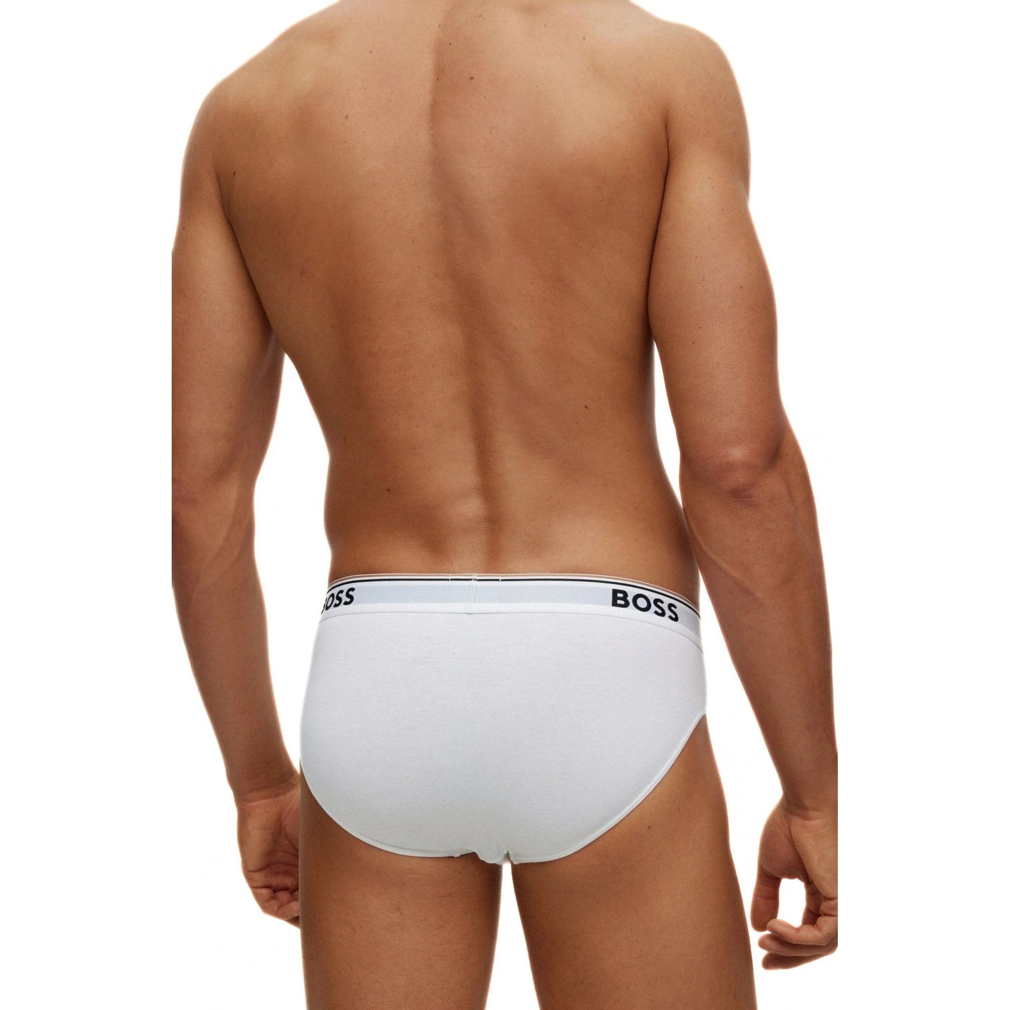 3-Pack Power Logo Briefs, White - Image 3