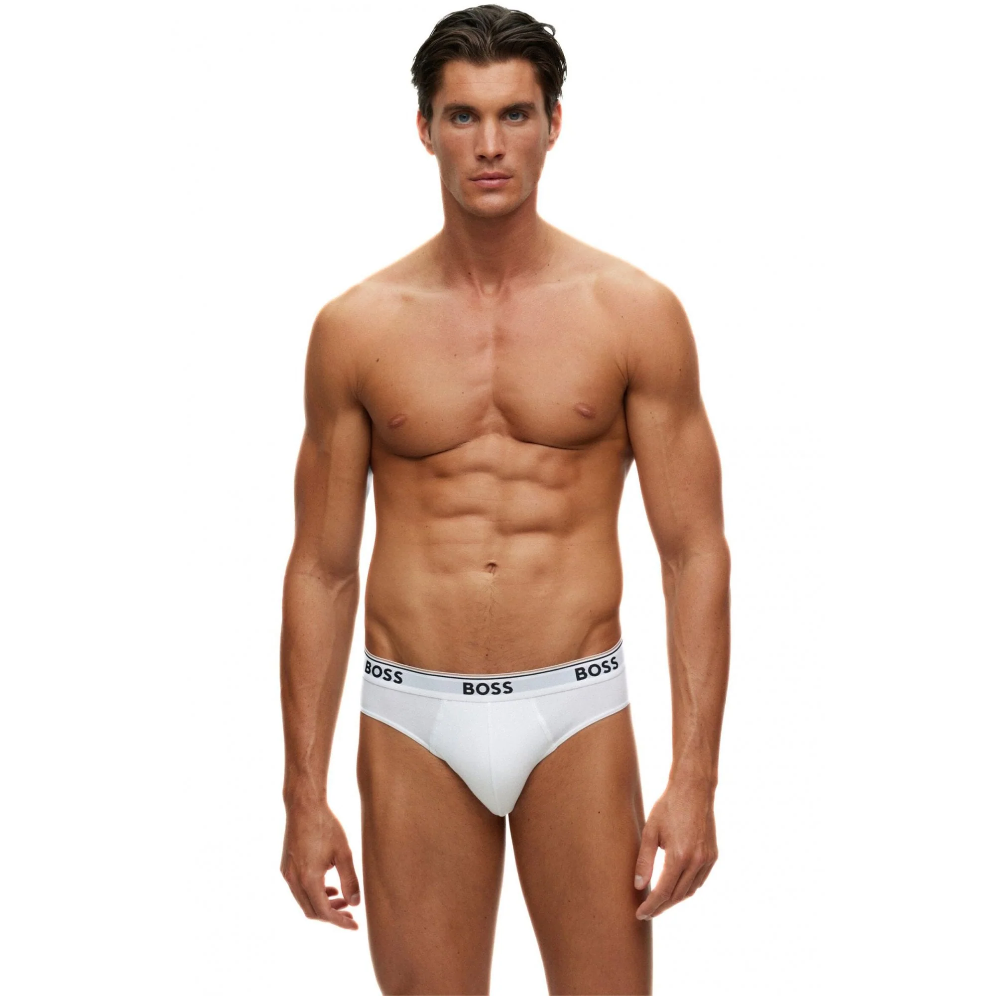 3-Pack Power Logo Briefs, White - Image 4