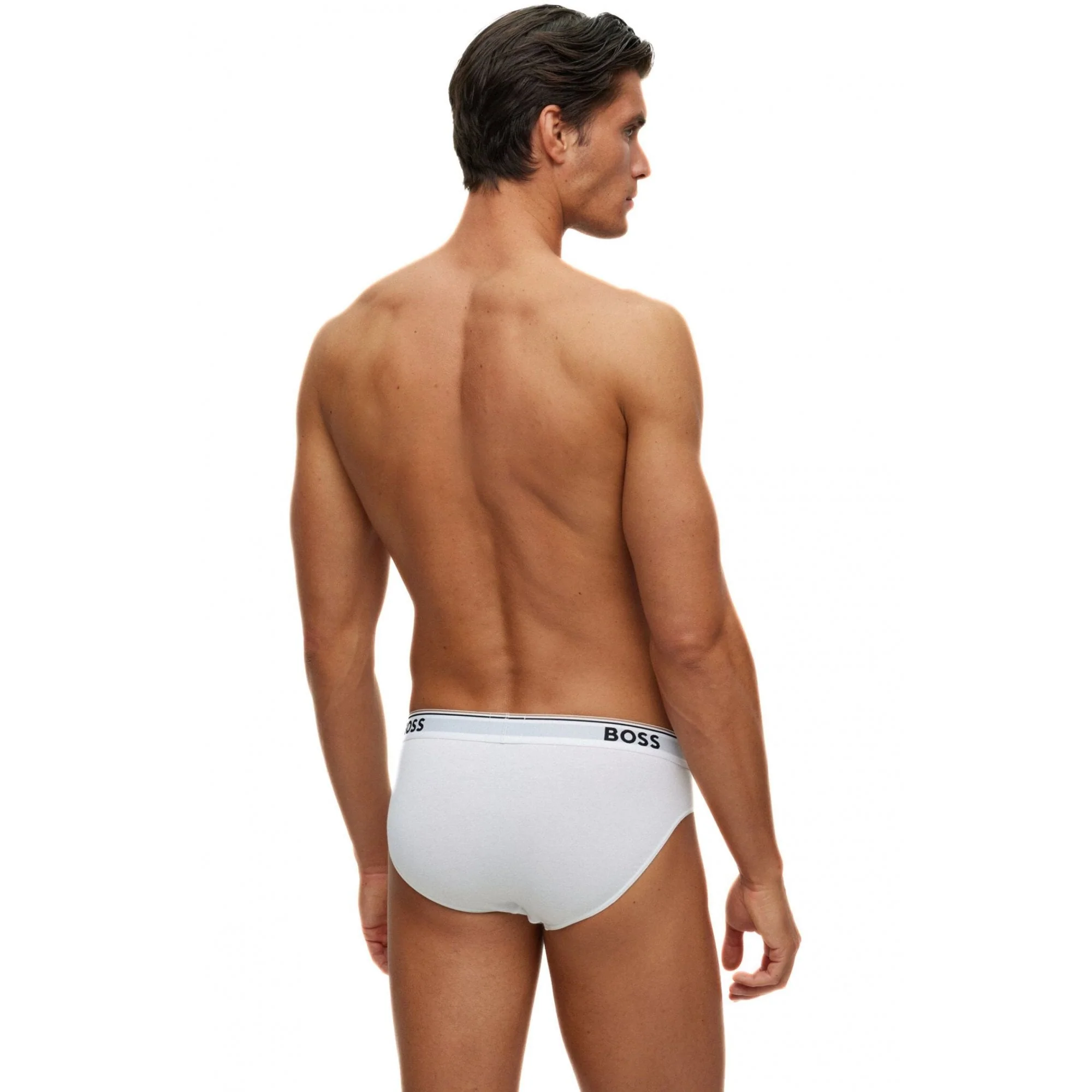 3-Pack Power Logo Briefs, White - Image 5