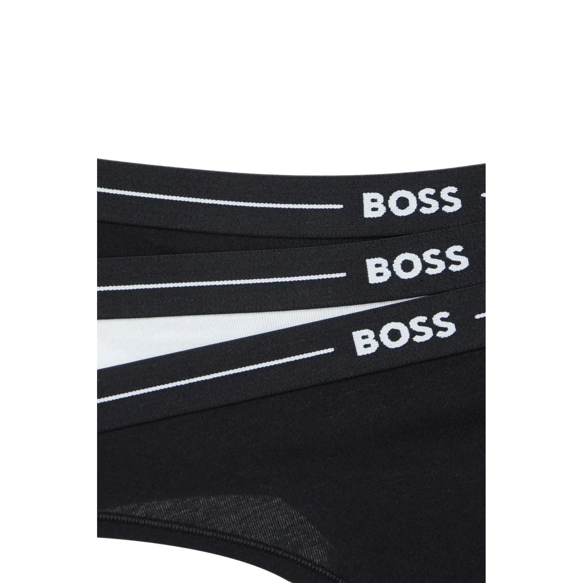 3-Pack Power Logo Thongs, Black/white - Image 3