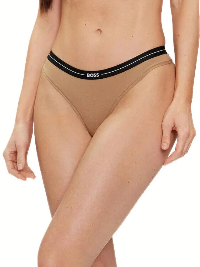 3-Pack Power Logo Thongs, Black/White/Beige - Image 2