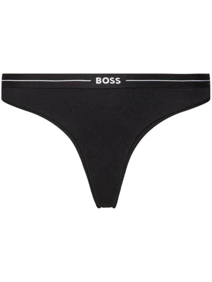 3-Pack Power Logo Thongs, Black/White/Beige - Image 4