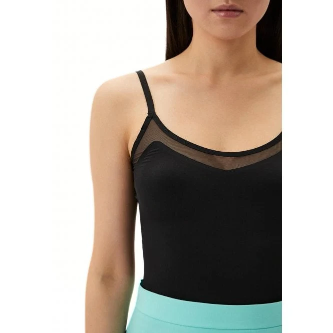 Audrey Camisole Vest Top, Black - Image 3