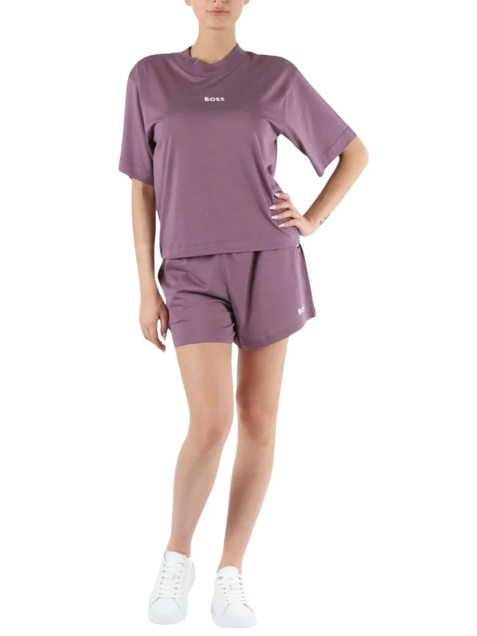 Bamboo Adeline Short Pyjama Set, Purple - Image 3