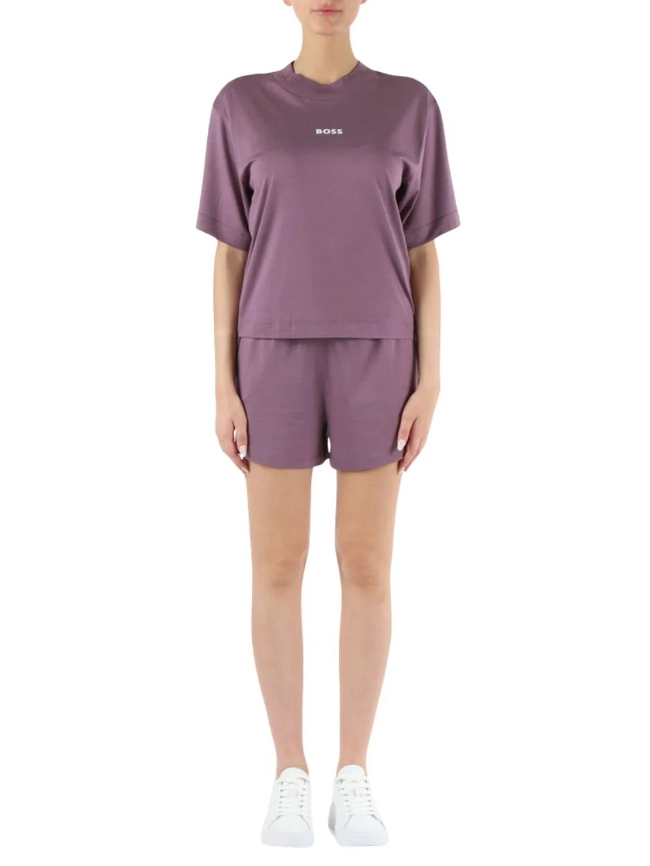 Bamboo Adeline Short Pyjama Set, Purple - Image 4