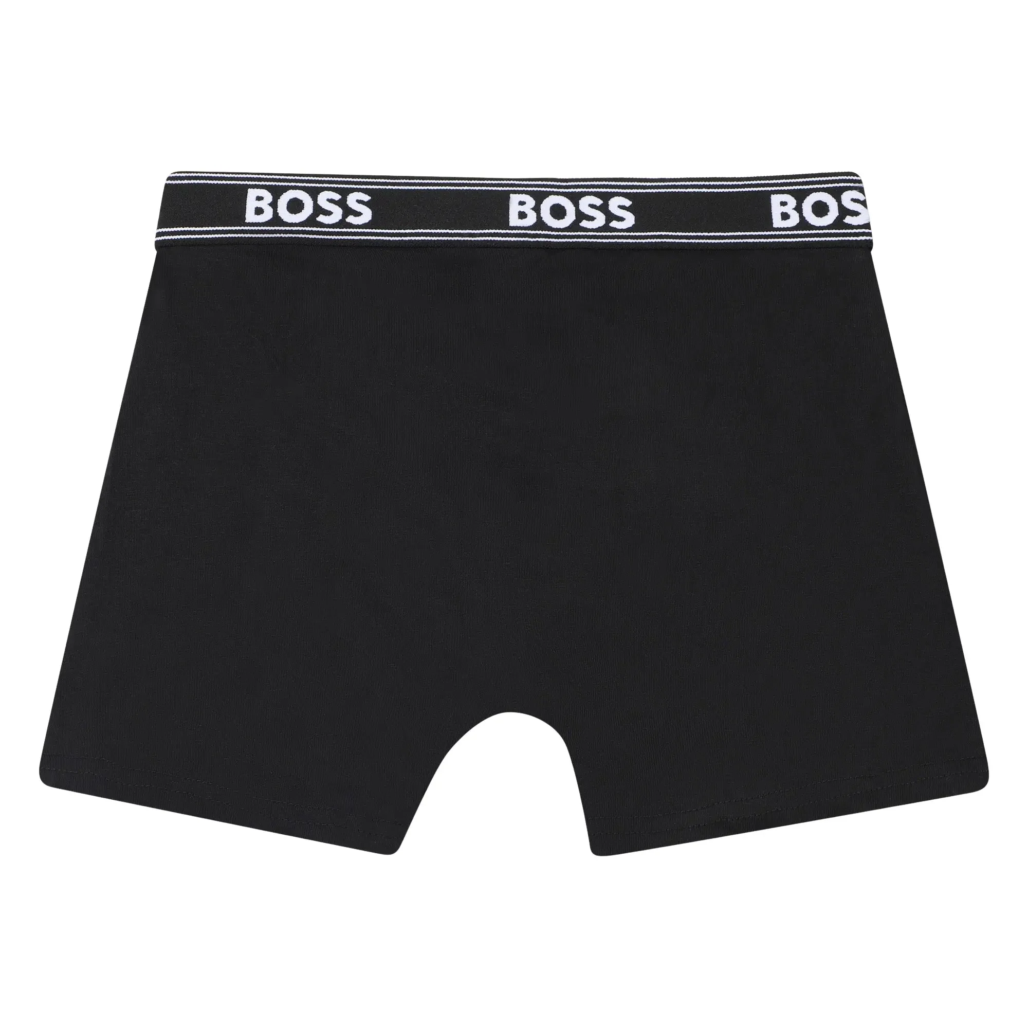 Boys 5-Pack Power Logo Boxer Trunks, Black/Grey - Image 5