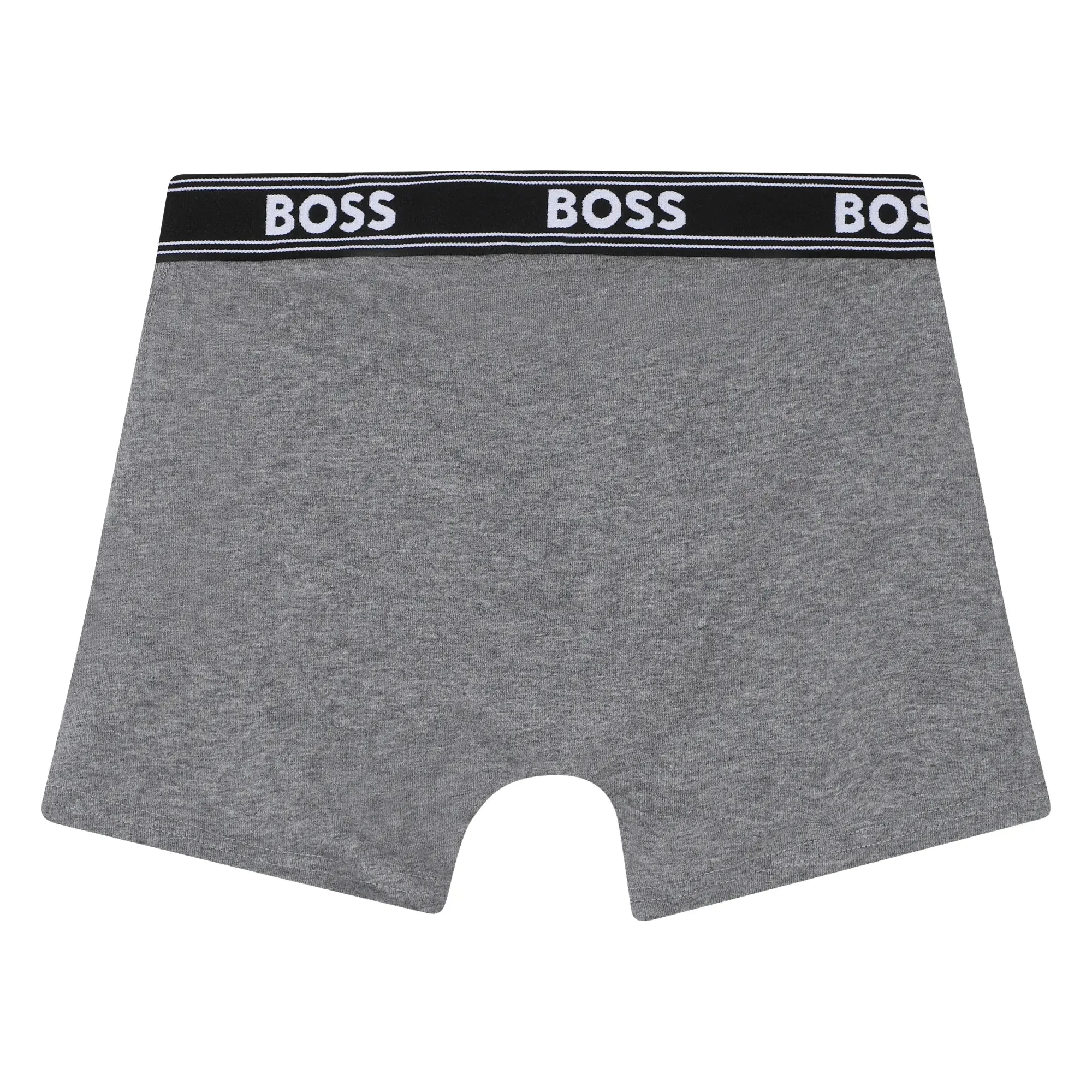 Boys 5-Pack Power Logo Boxer Trunks, Black/Grey - Image 6