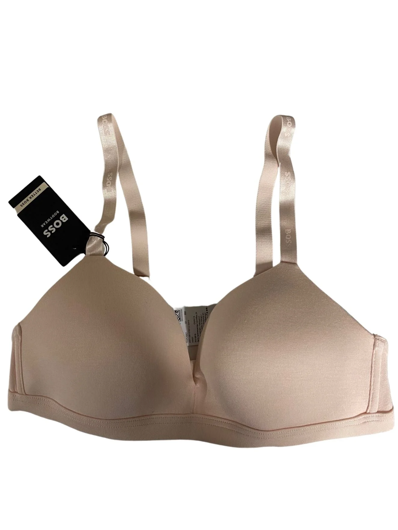 CI Logo Padded Triangle Bra, Light/Pastel Pink - Image 4