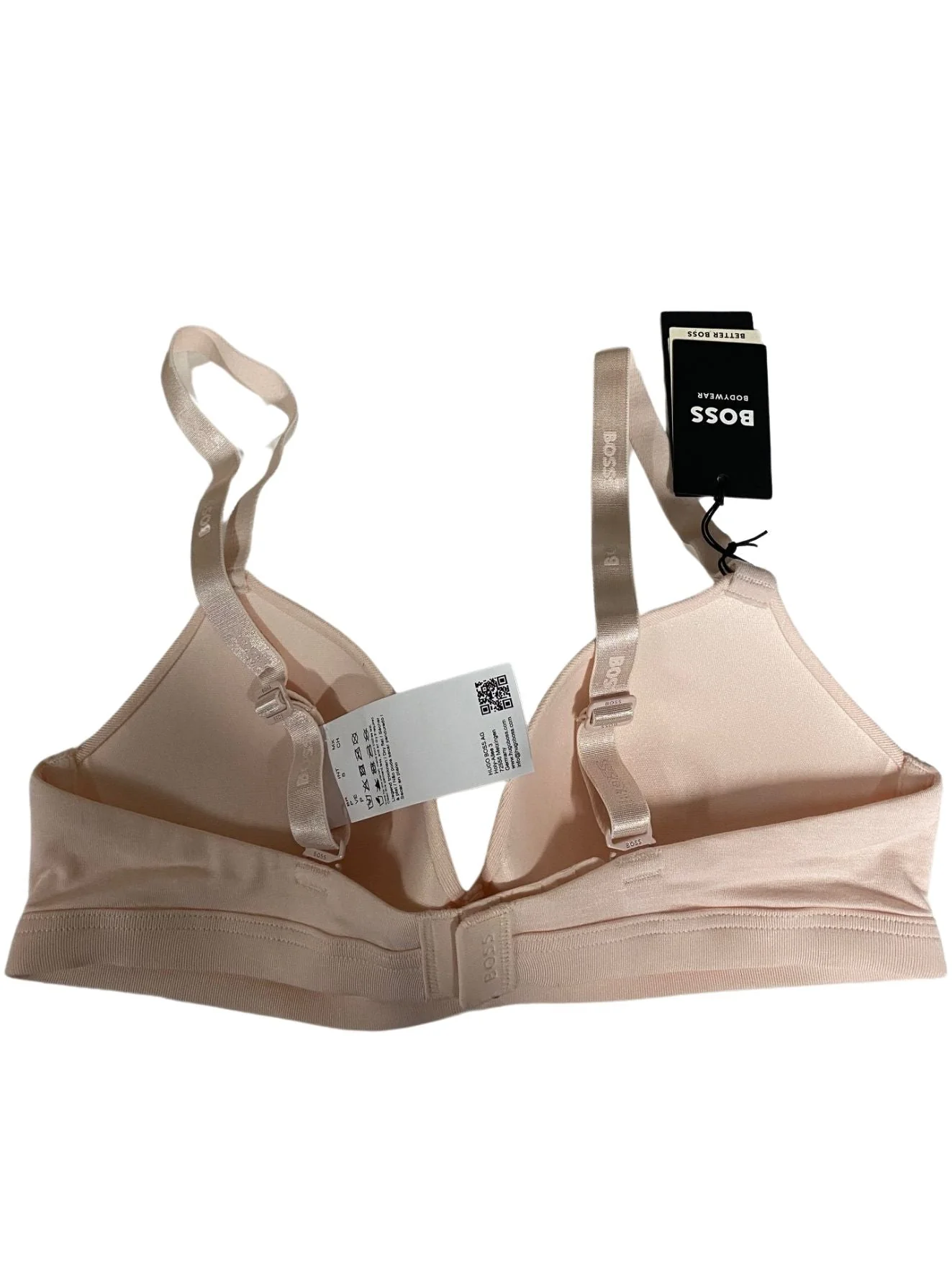 CI Logo Padded Triangle Bra, Light/Pastel Pink - Image 5