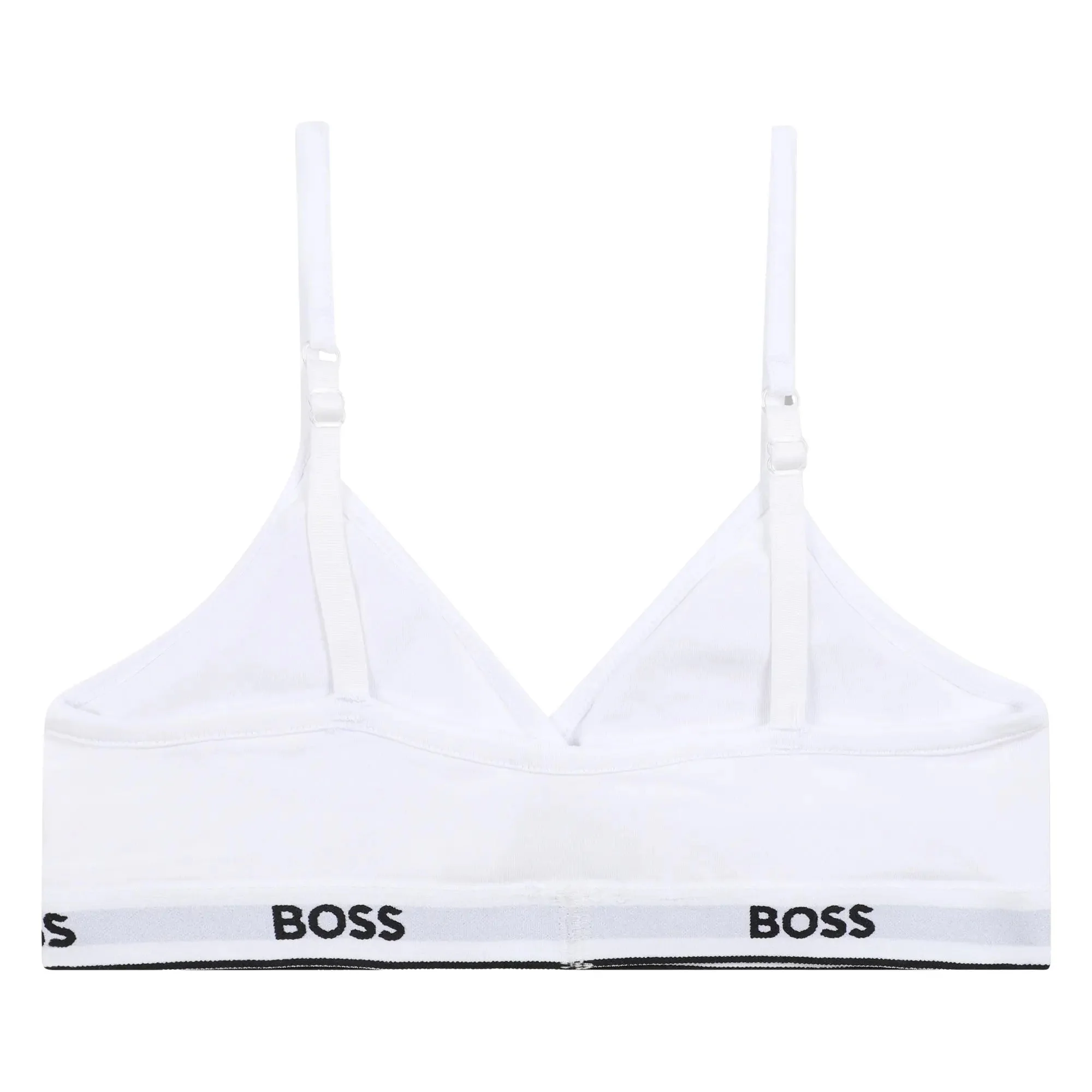 Girls 2-Pack Classic Logo Bralettes, Black/White - Image 7