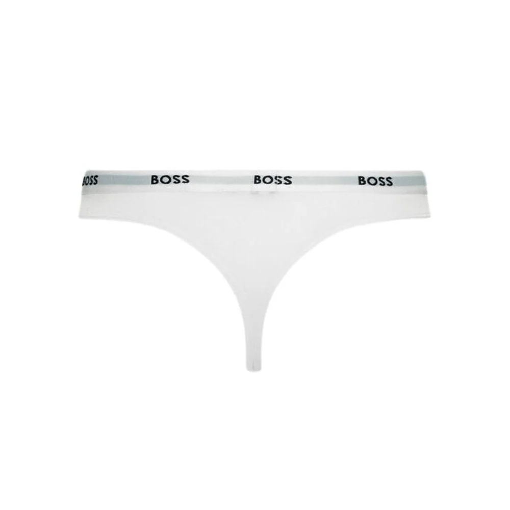 Logo Waistband Thong, White - Image 4