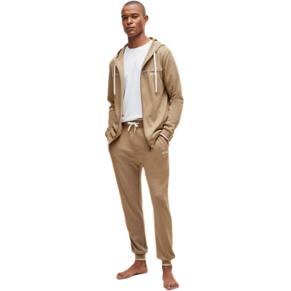 Luxe Jersey Crew-Neck Loungewear T-Shirt, White - Image 5