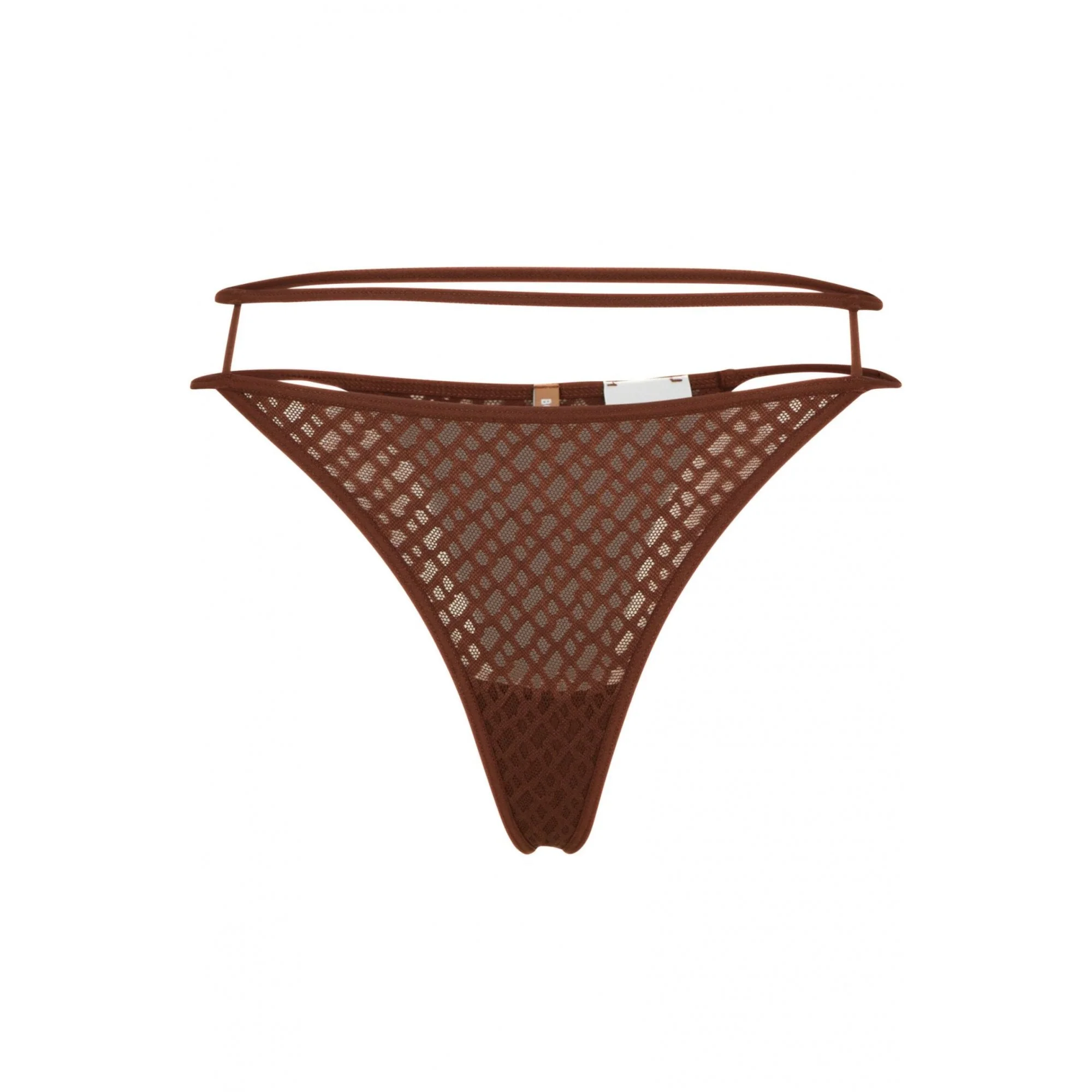 Luxe Lace Thong, Rust/Copper - Image 2