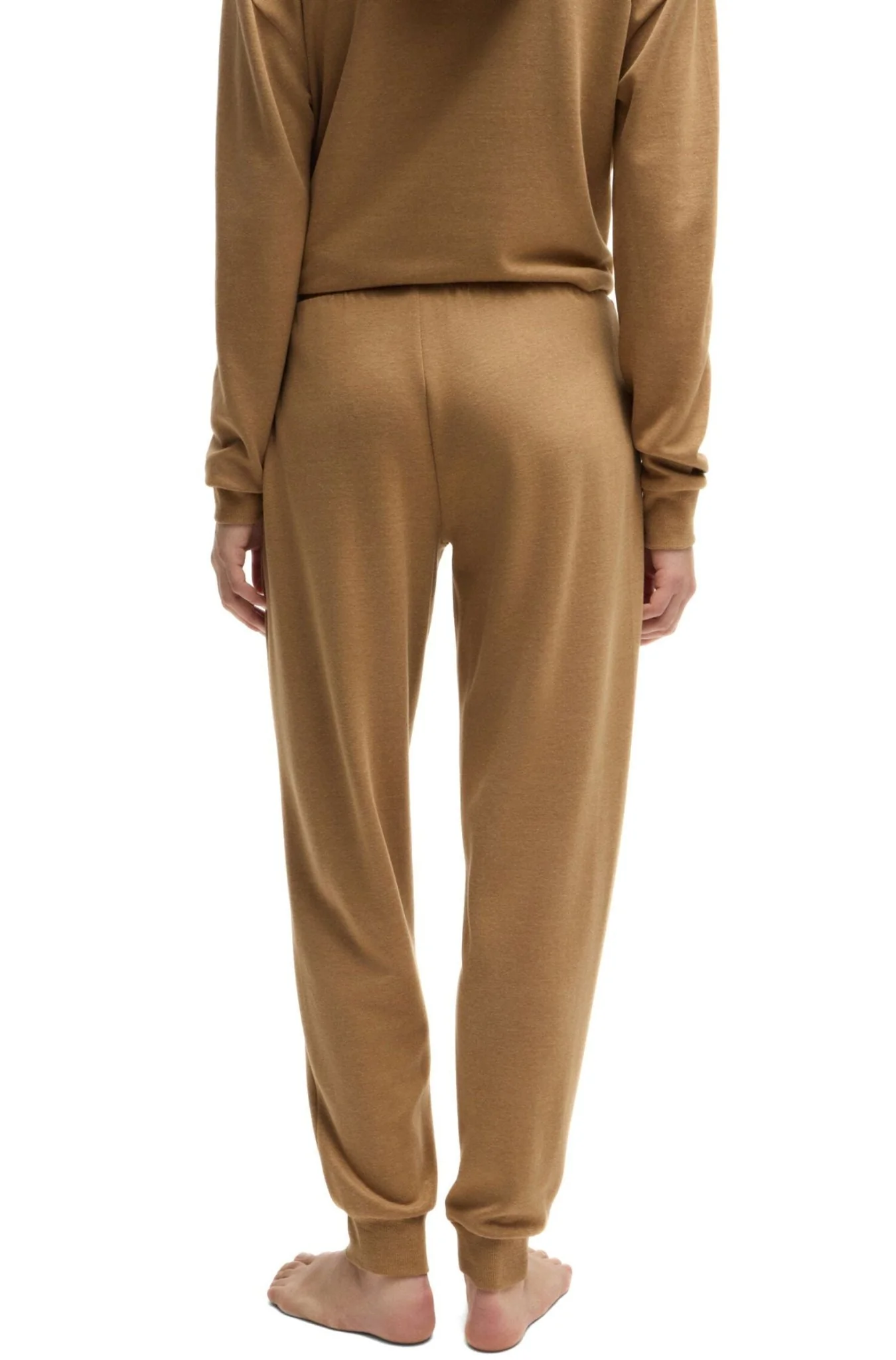 Luxe Logo Stripe Jogging Bottoms, Medium Beige - Image 3
