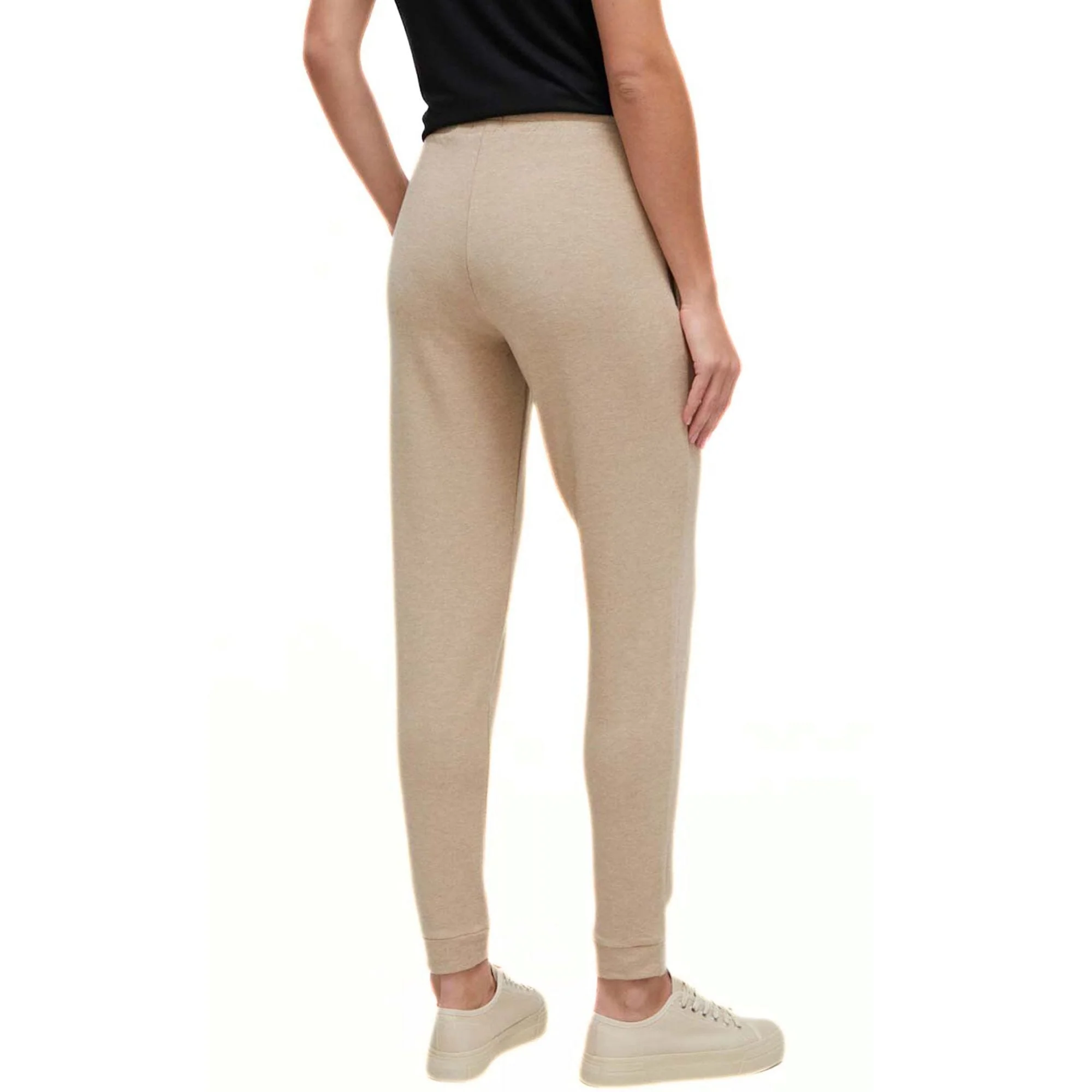 Luxe Modal Loungewear Jogging Bottoms, Medium Beige - Image 8