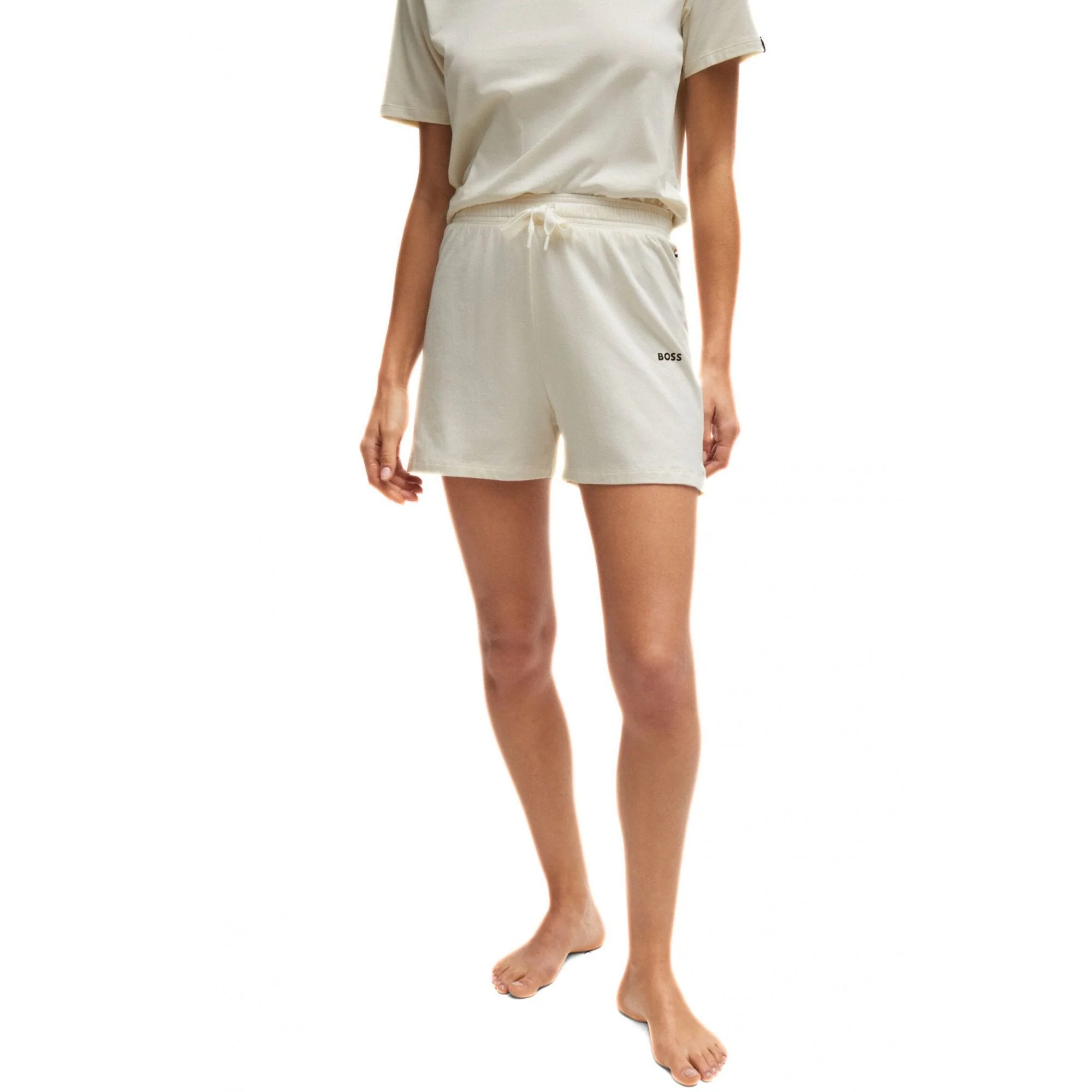 Luxe Modal Loungewear Shorts, Open White - Image 4