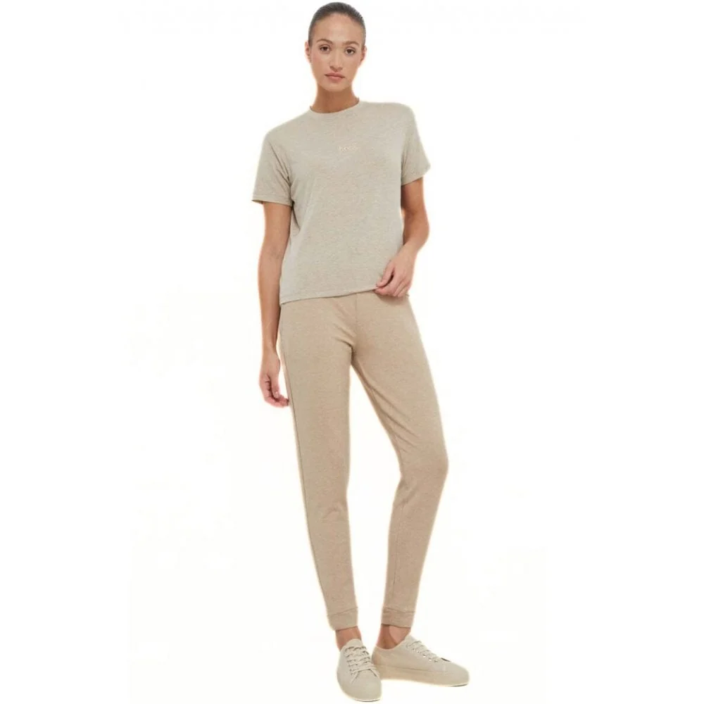 Luxe Modal Loungewear T-Shirt, Medium Beige - Image 4