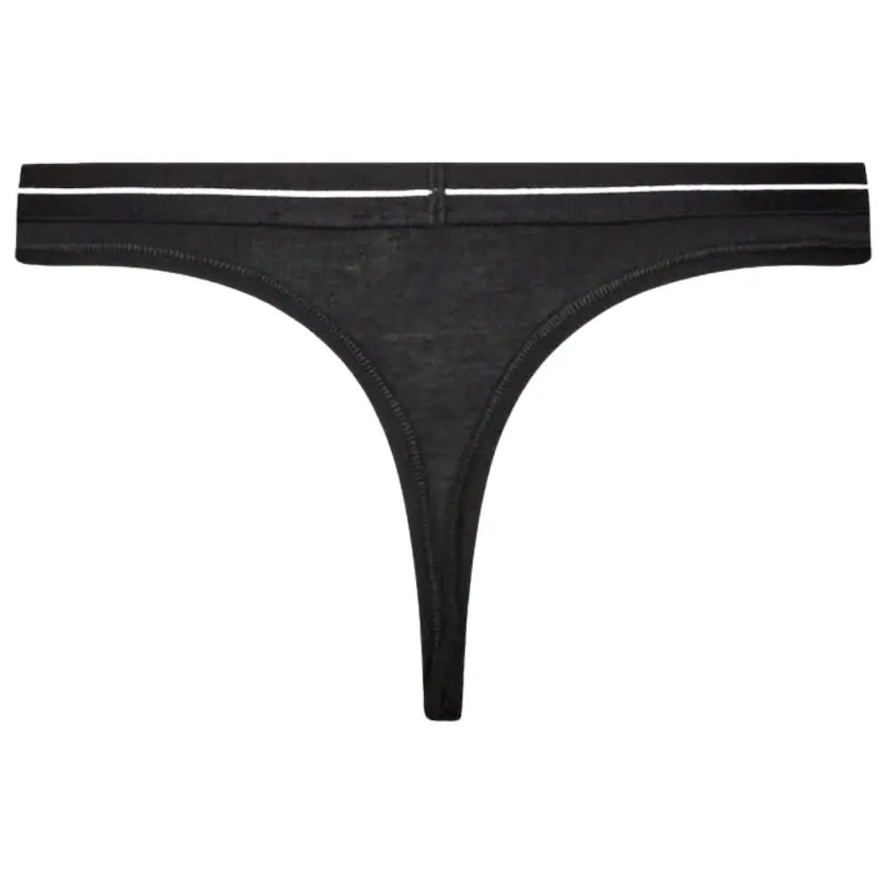 3-Pack Power Logo Waistband Thongs, Black/White/Pink - Image 4