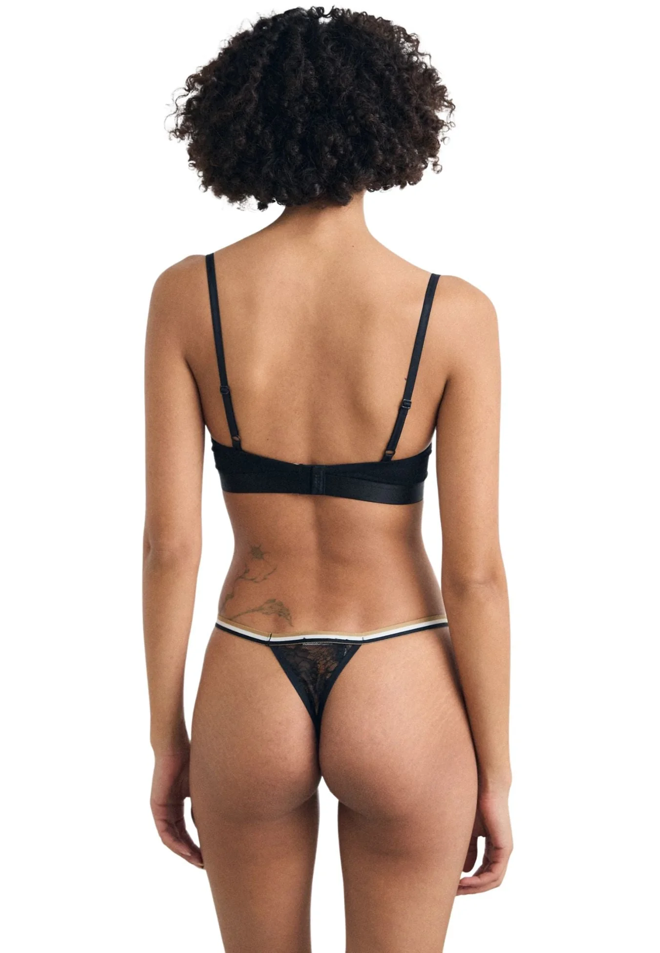 3-Pack Stripe Lace Strings, Black - Image 3