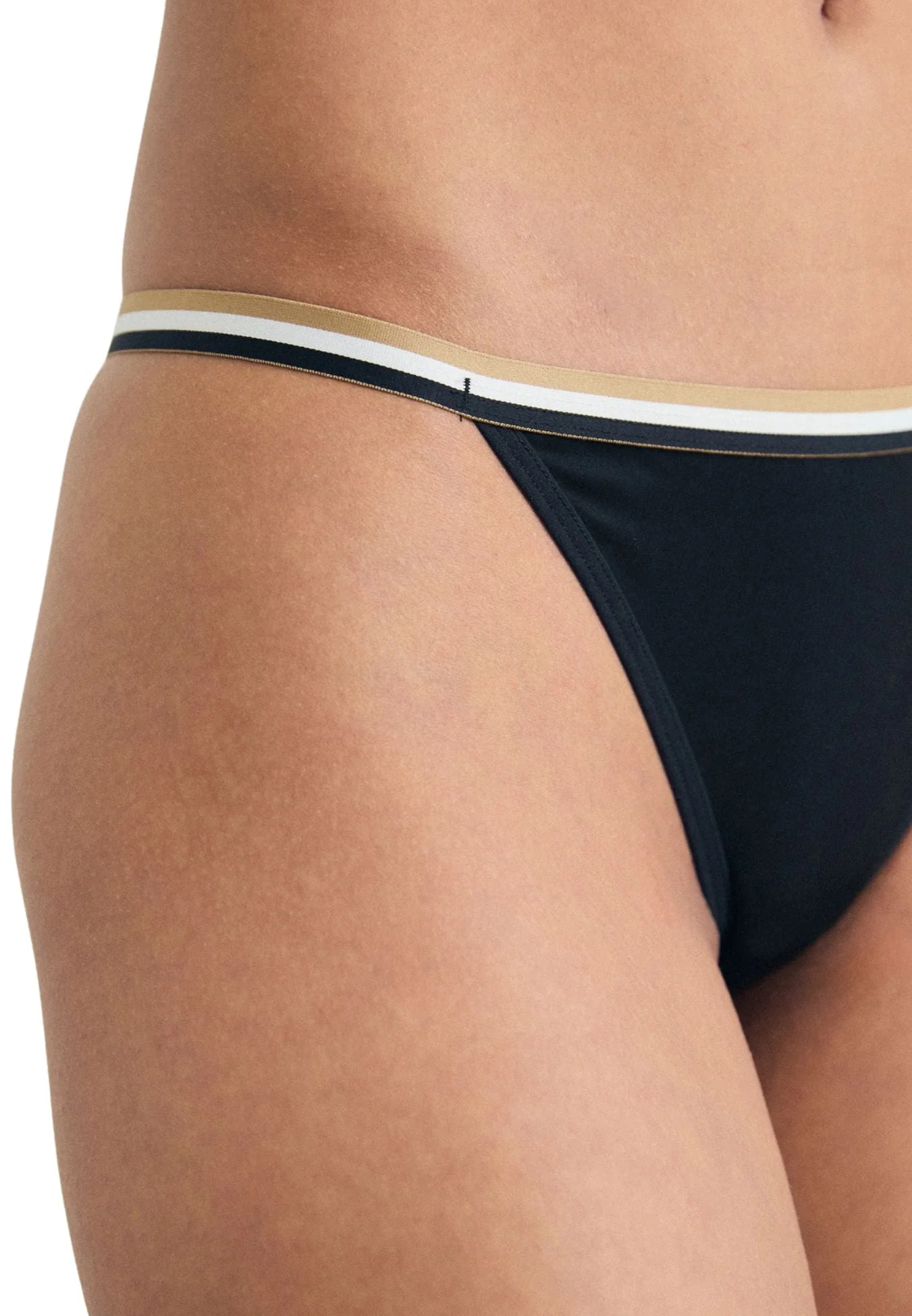 3-Pack Stripe Lace Strings, Black - Image 4